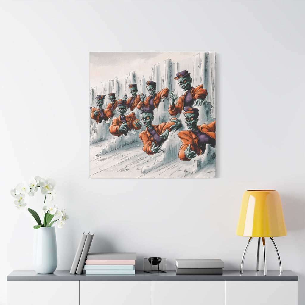 Zombie Chorus Matte Canvas Wall Art