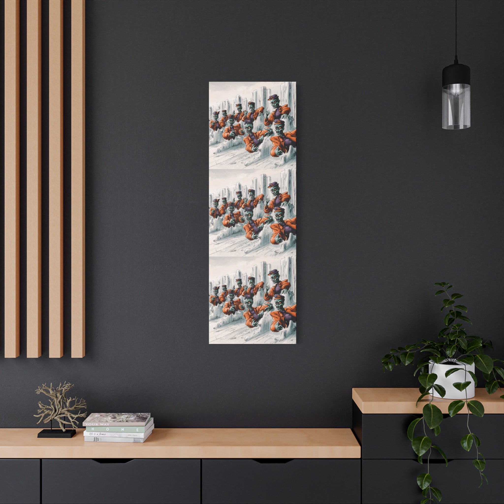 Zombie Chorus Matte Canvas Wall Art