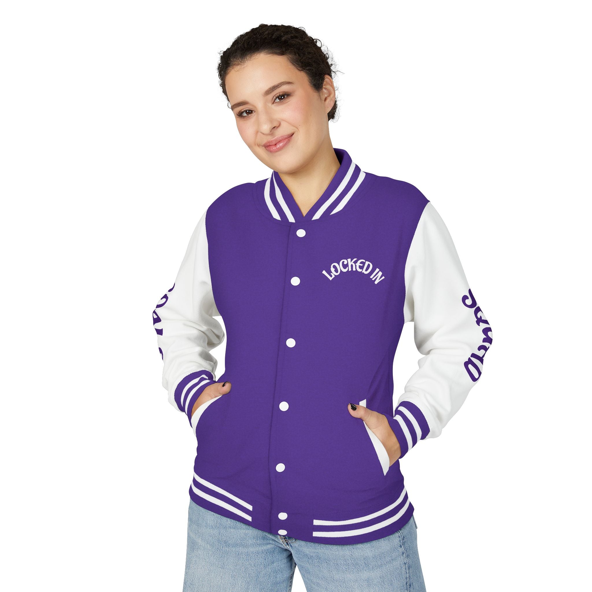 VYBZ "Locked In Goals" Heavyweight Letterman Jacket