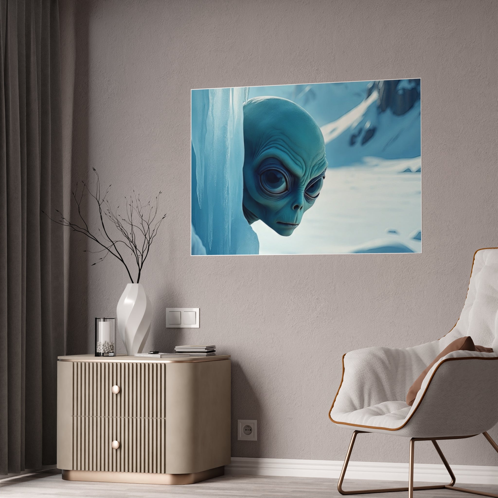 Glossy Alien Poster