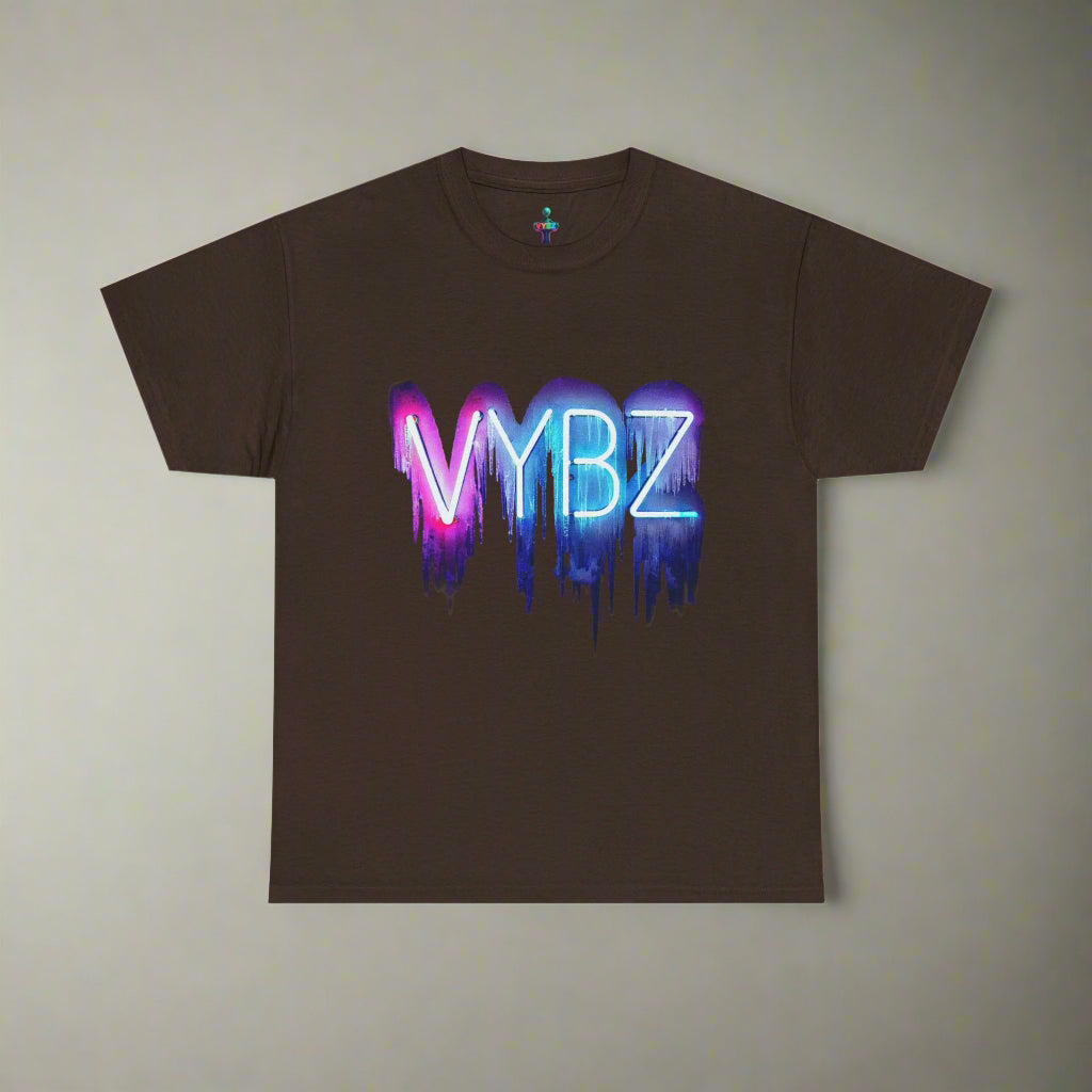 VYBZ Neon Drip Unisex Heavy Cotton Tee, Graphic Tee, Streetwear, Music Festival Shirt, Casual Wear, Gift for Friends