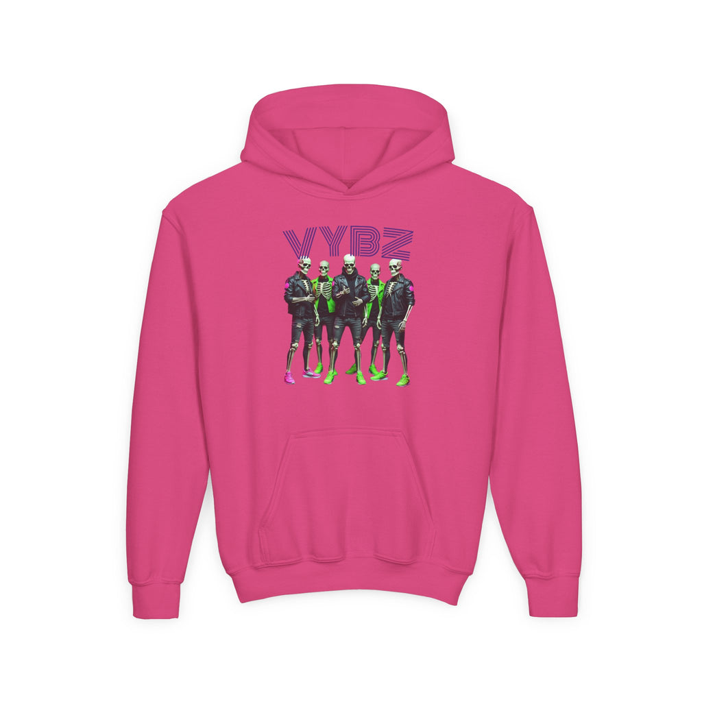 VYBZ Youth Hoodie - Stylish Heavy Blend Sweatshirt for Teens, Graphic Hooded Sweatshirt, Casual Streetwear, Birthday Gift
