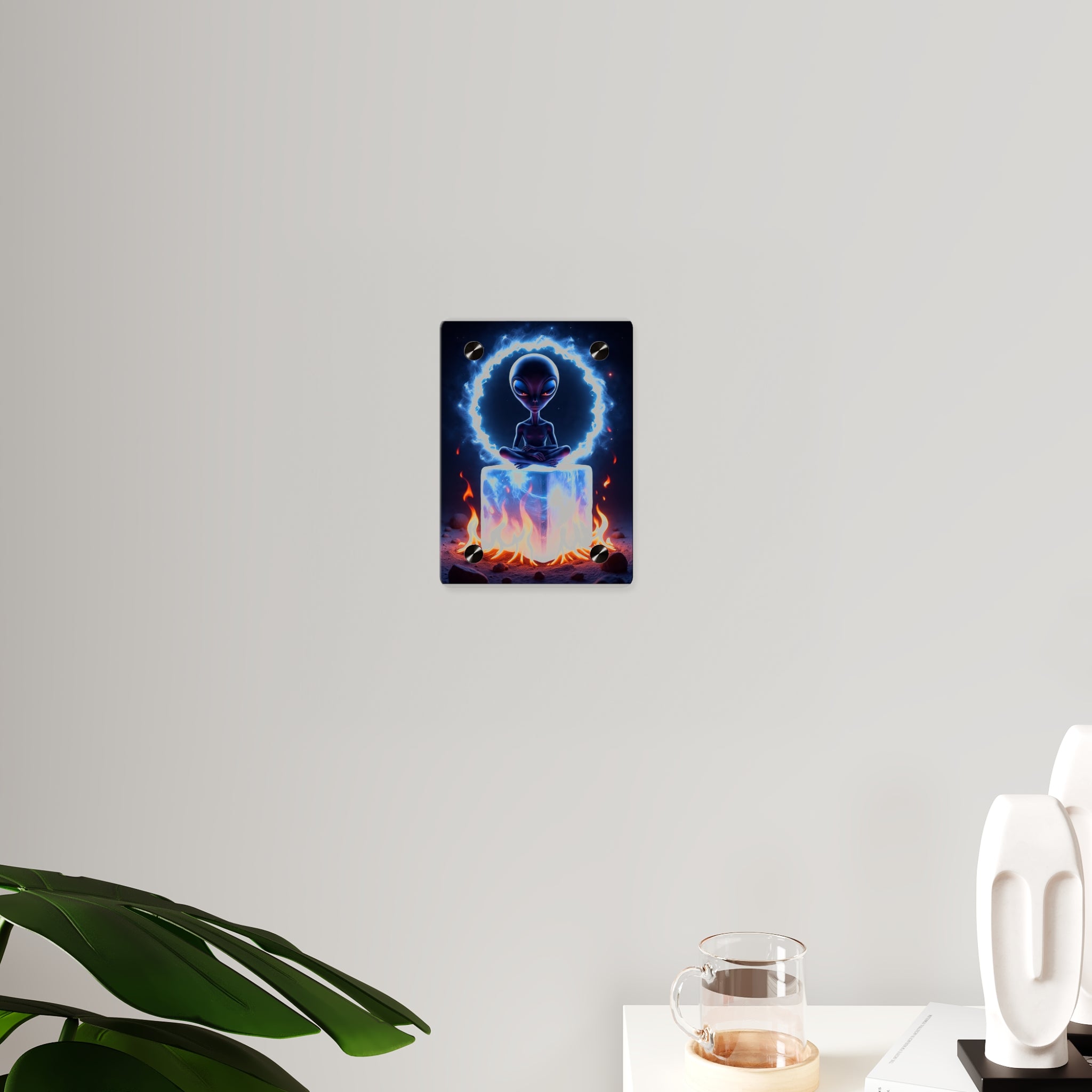 Cosmic Alien Acrylic Wall Art