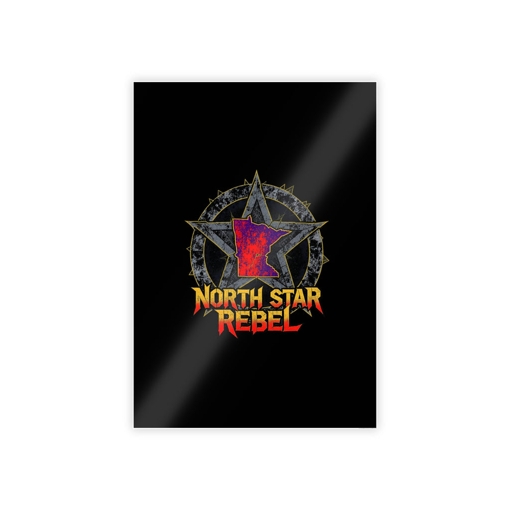 North Star Rebel Gloss Poster — Retro Punk Wall Art