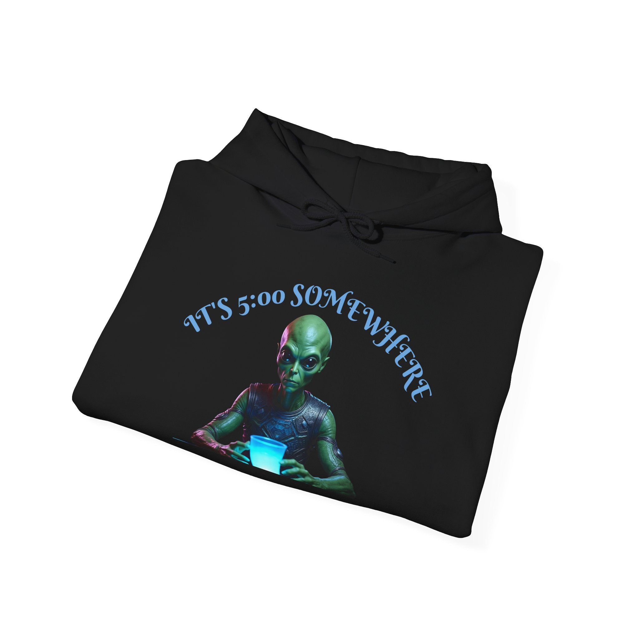 VYBZ Aliens and Monsters Unisex Hooded Sweatshirt - Funny Quote Design