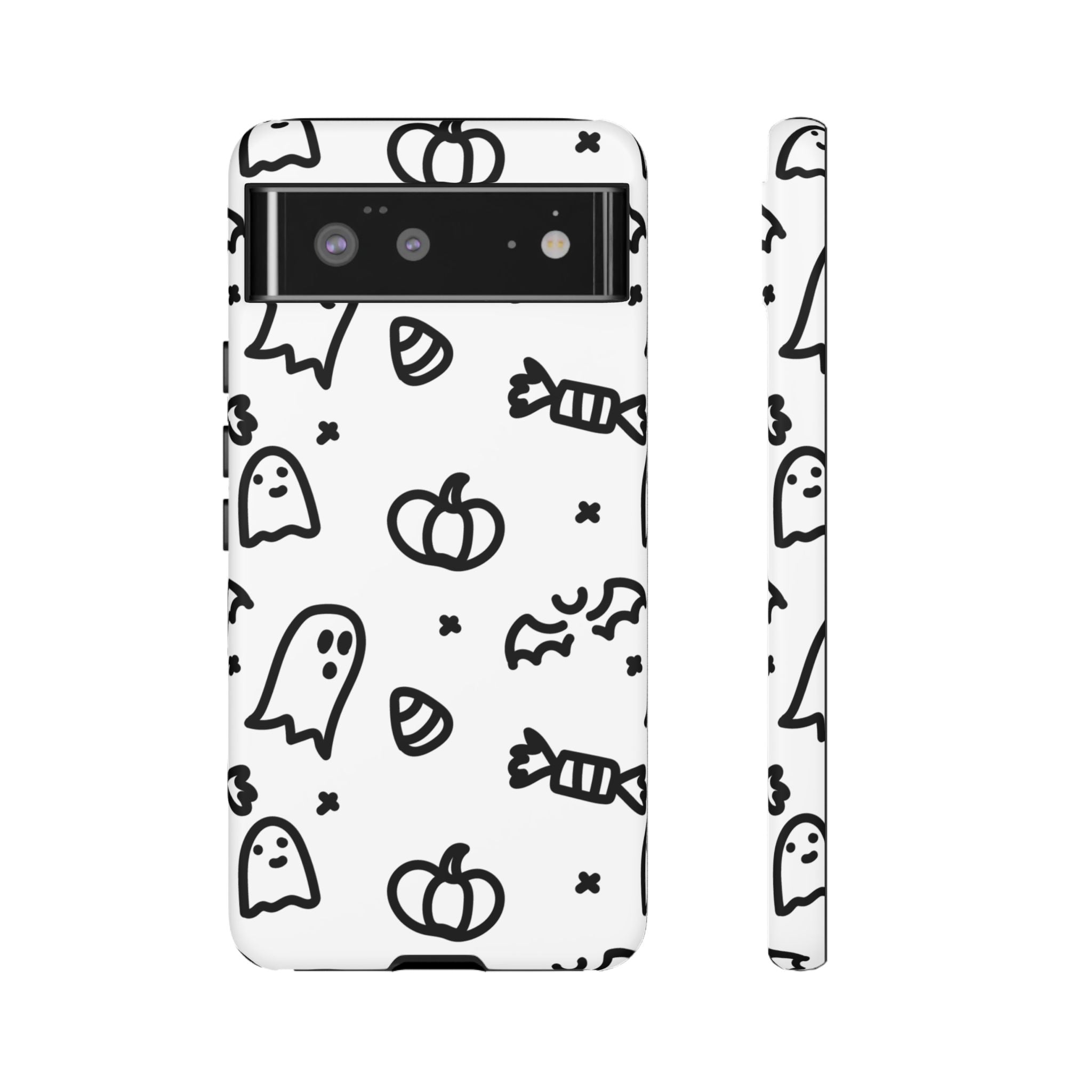 Halloween Themed Phone Case, Spooky Ghosts and Pumpkins, Fall Decor, Costume Party, Trick or Treat