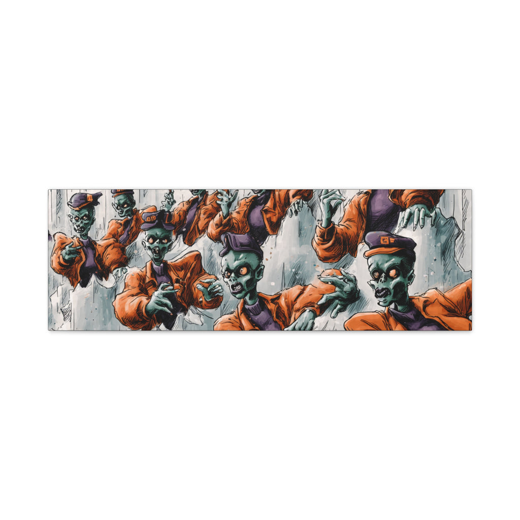 Zombie Chorus Matte Canvas Wall Art