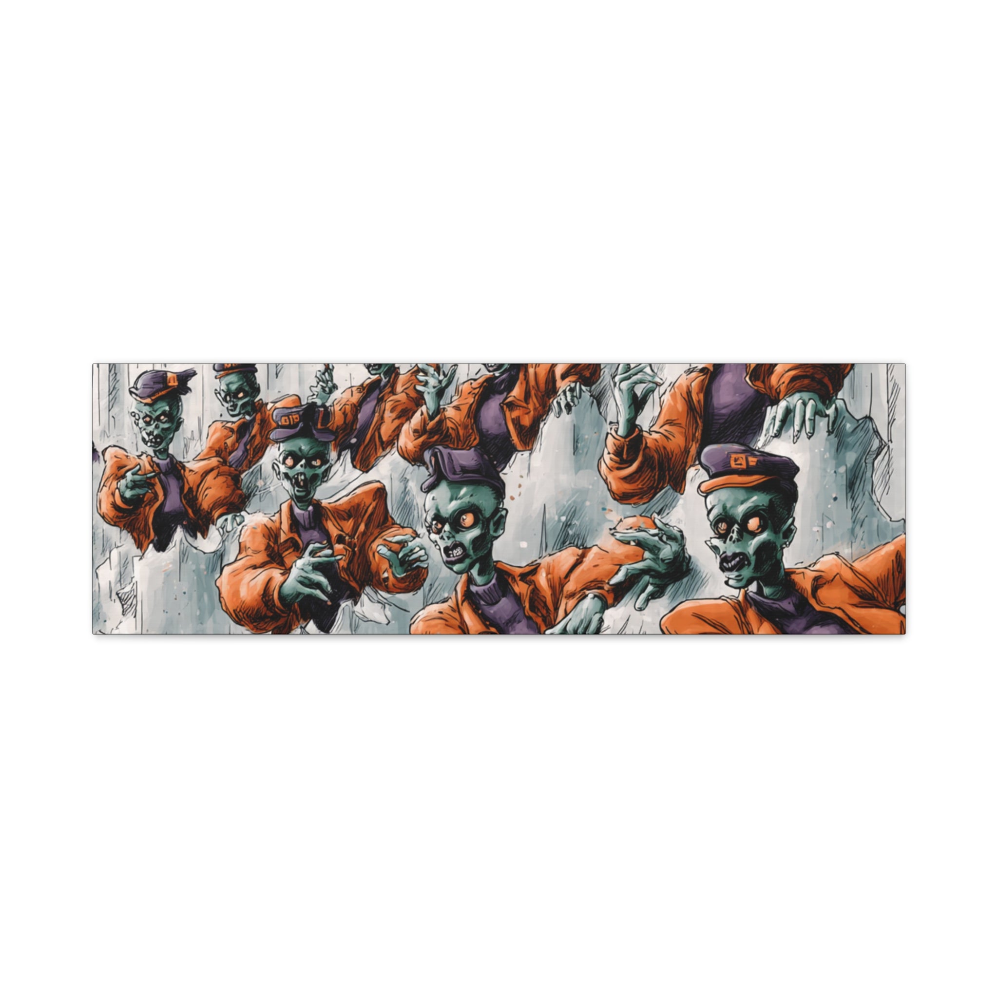 Zombie Chorus Matte Canvas Wall Art