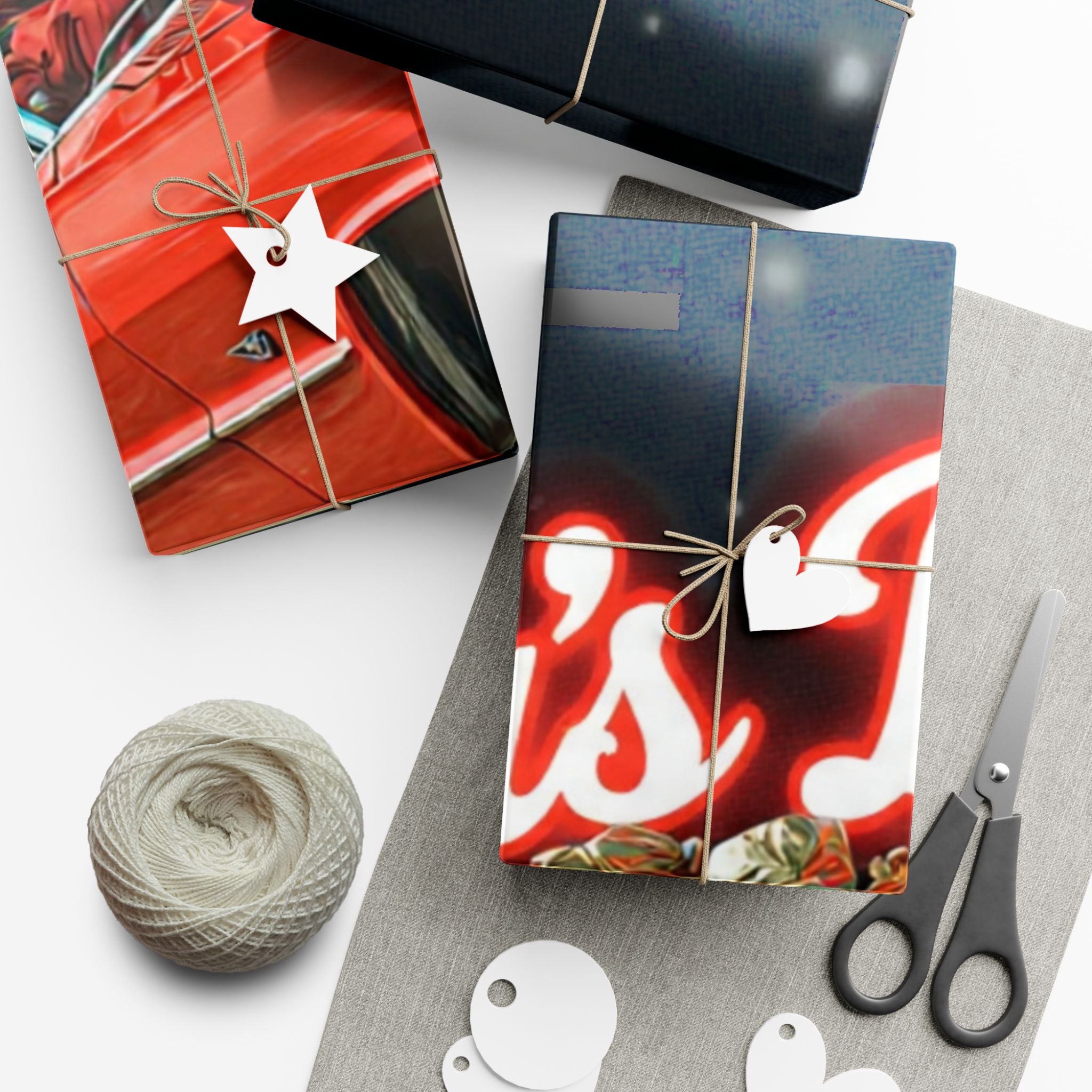 Vintage Santa's Bag Gift Wrap Papers, Holiday Wrapping Paper, Christmas Gift Wrap, Festive Gift Wrap, Retro Santa Paper