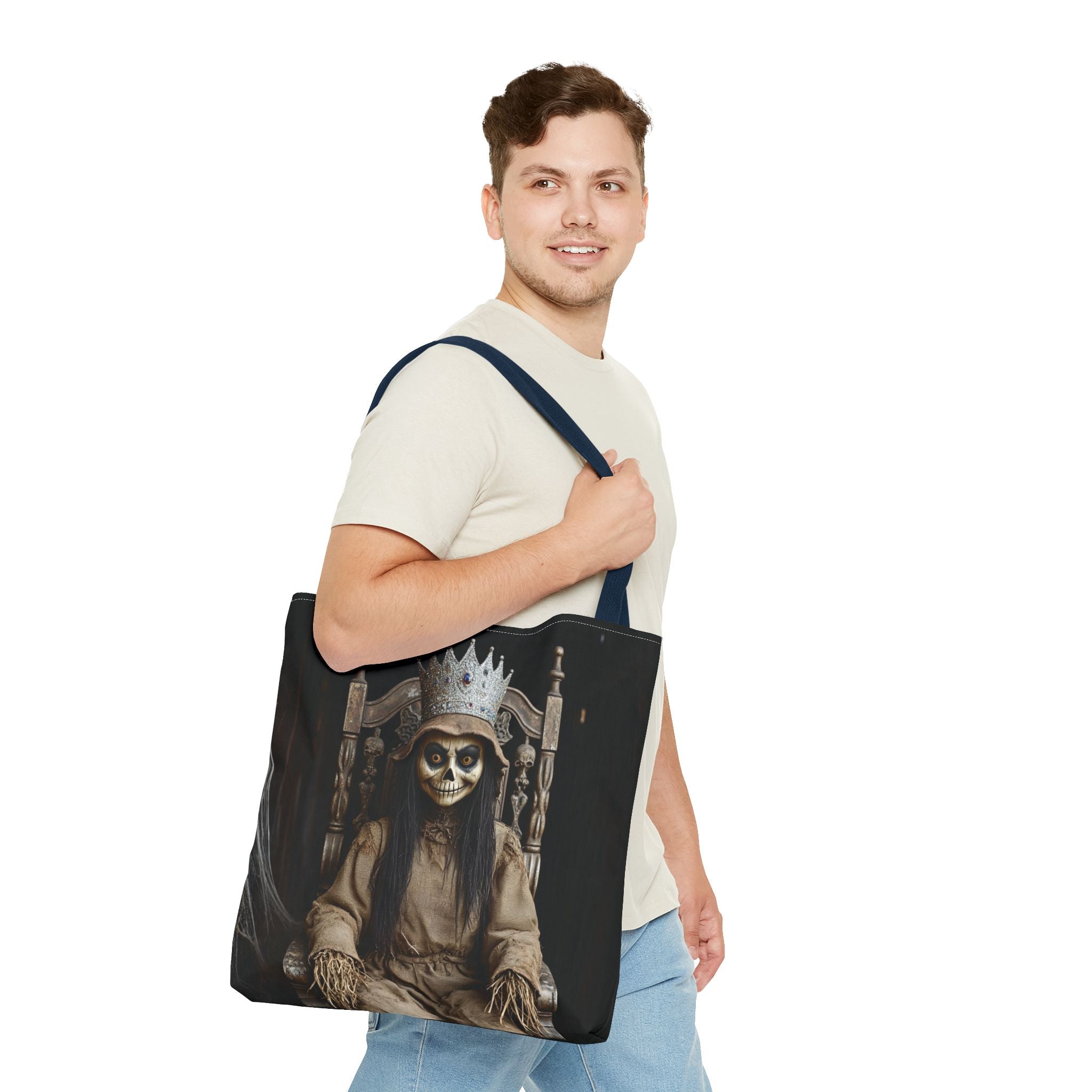 VYBZ Tote Bag - Spooky Skeleton Queen Halloween Design