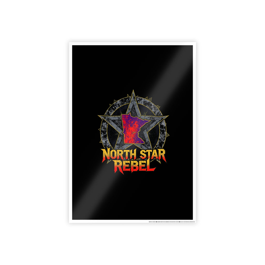 North Star Rebel Gloss Poster — Retro Punk Wall Art