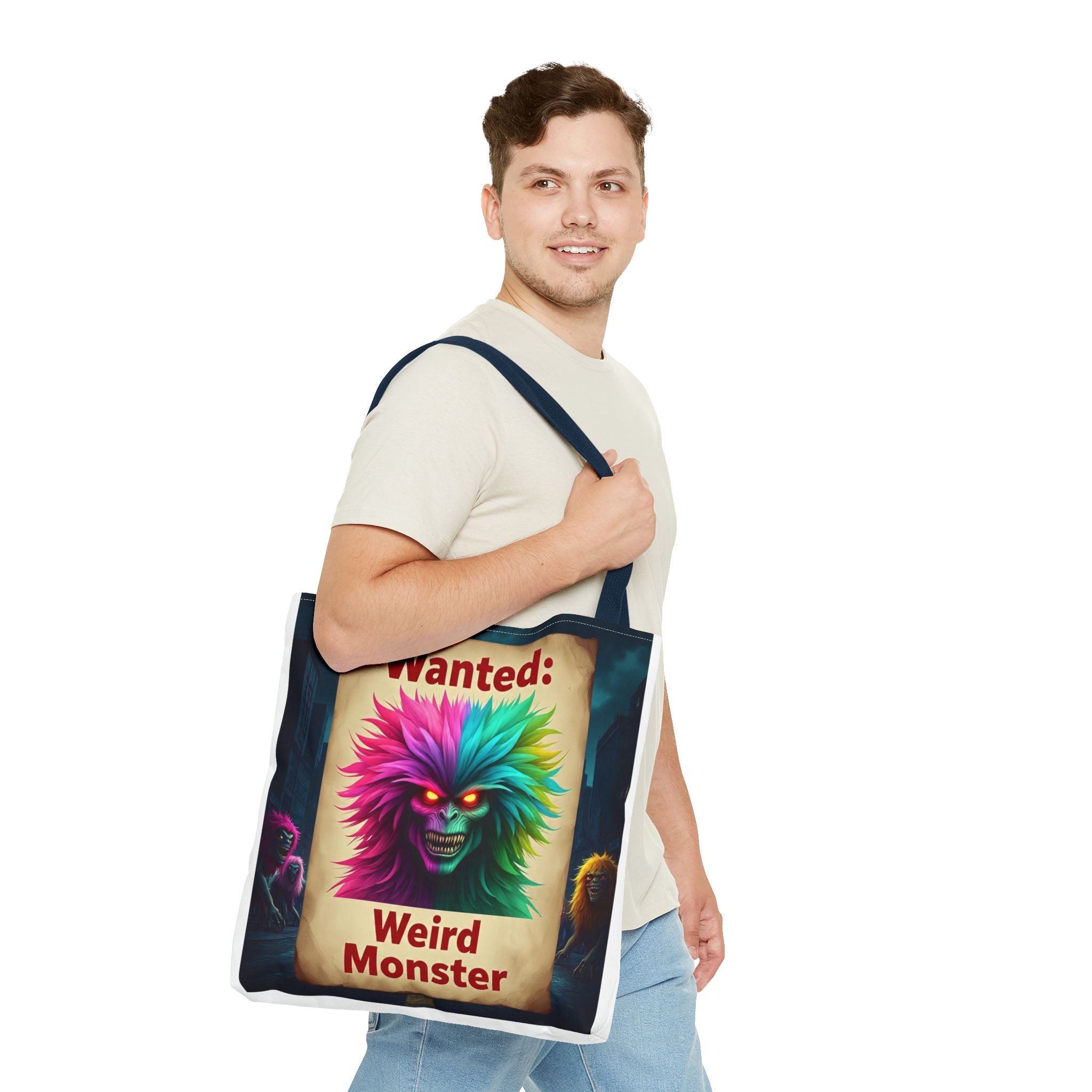 VYBZ Wanted Monster Print Tote Bag