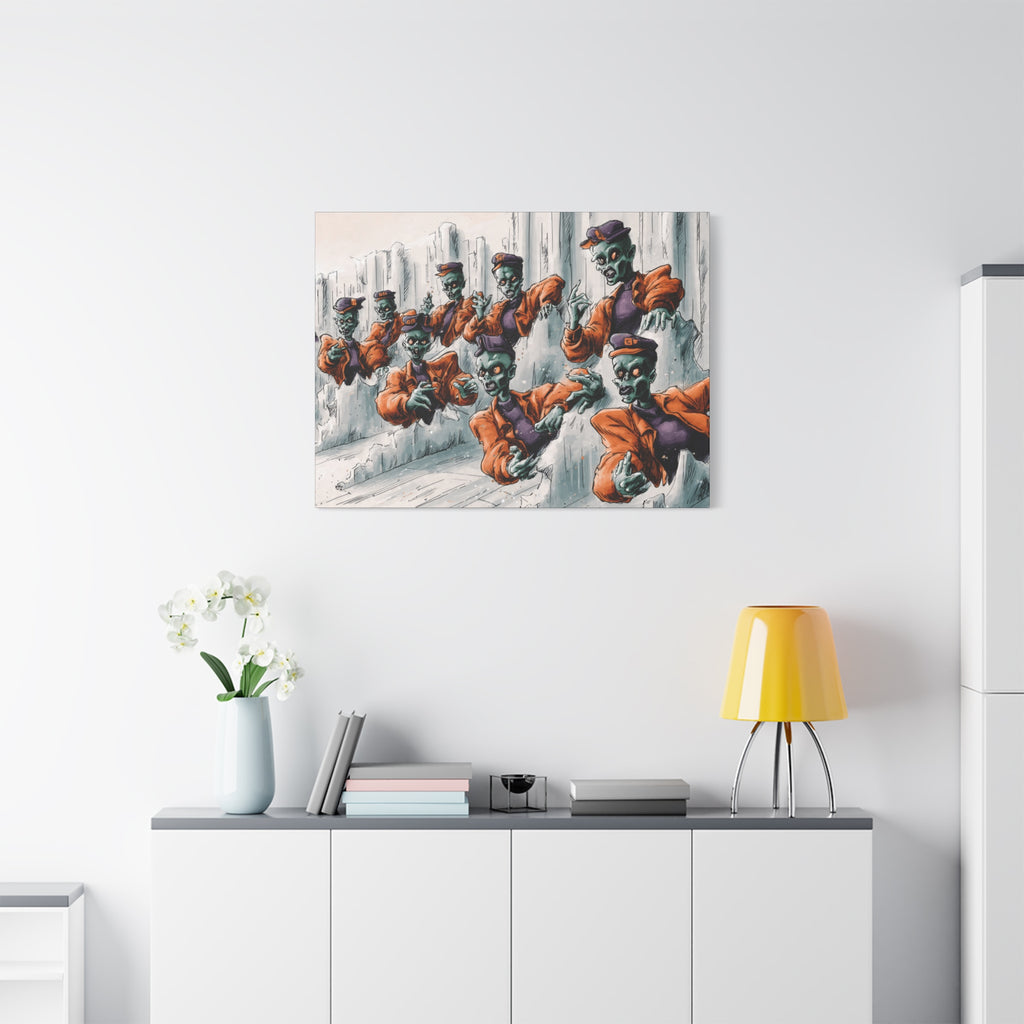 Zombie Chorus Matte Canvas Wall Art