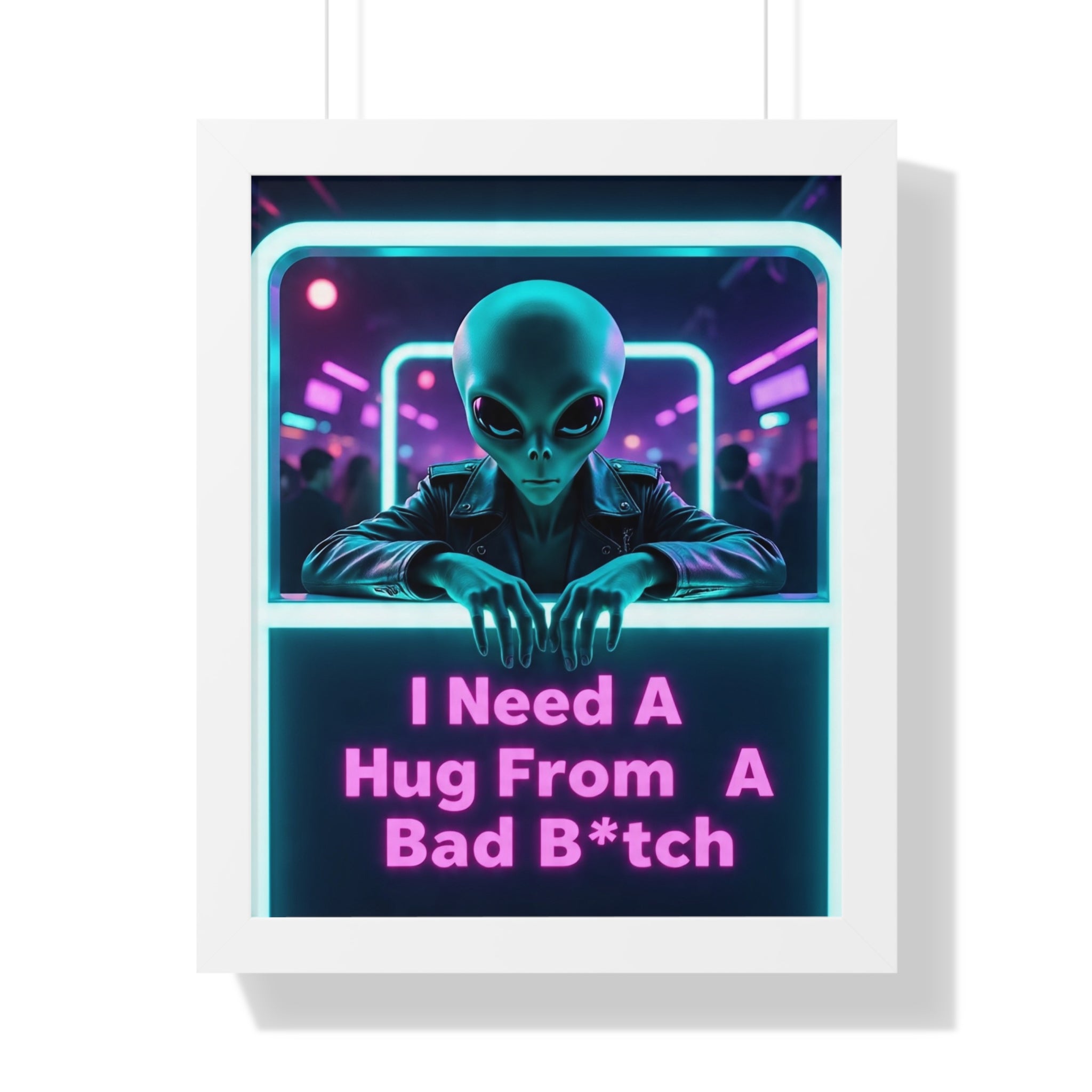 Funky Alien Art Print, Framed Vertical Poster for Home Decor, Cool Gift for Sci-Fi Lovers, Quirky Wall Art for Parties, Unique Room [...]