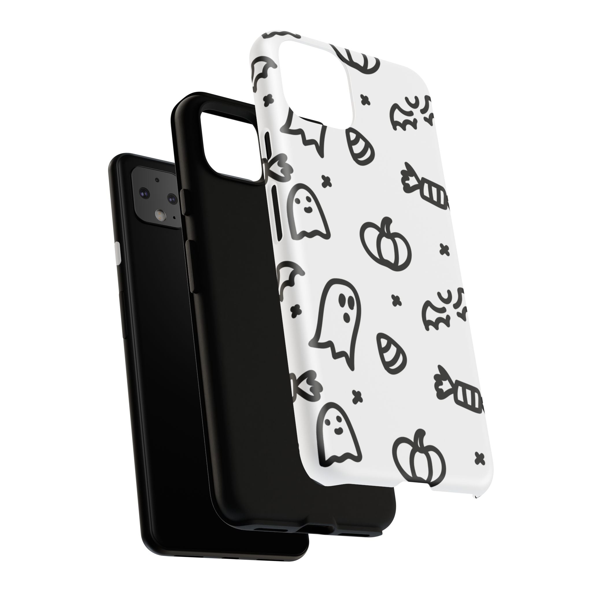 Halloween Themed Phone Case, Spooky Ghosts and Pumpkins, Fall Decor, Costume Party, Trick or Treat