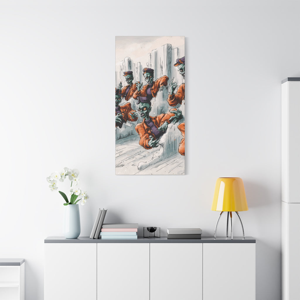 Zombie Chorus Matte Canvas Wall Art