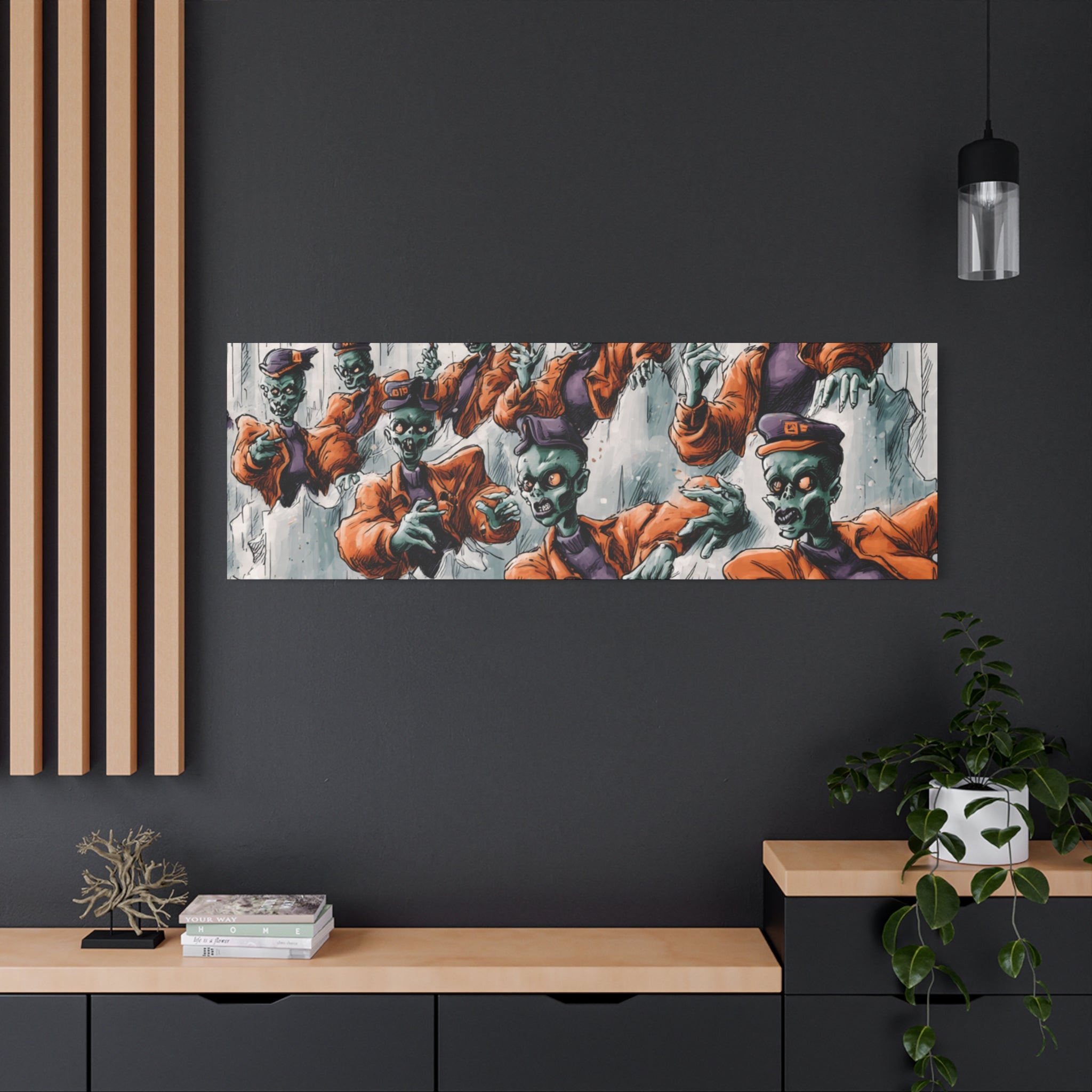 Zombie Chorus Matte Canvas Wall Art