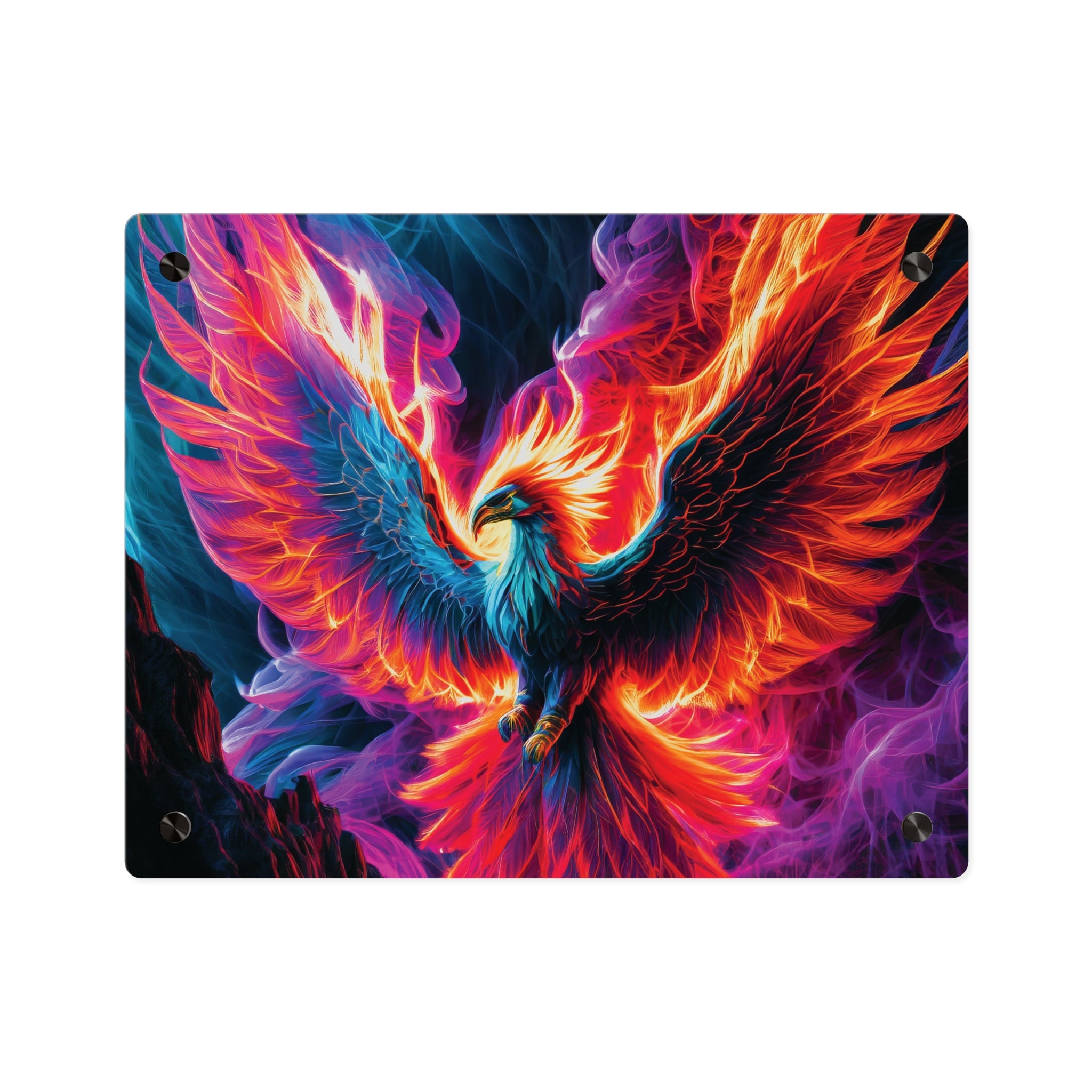 Vibrant Phoenix Acrylic Wall Art