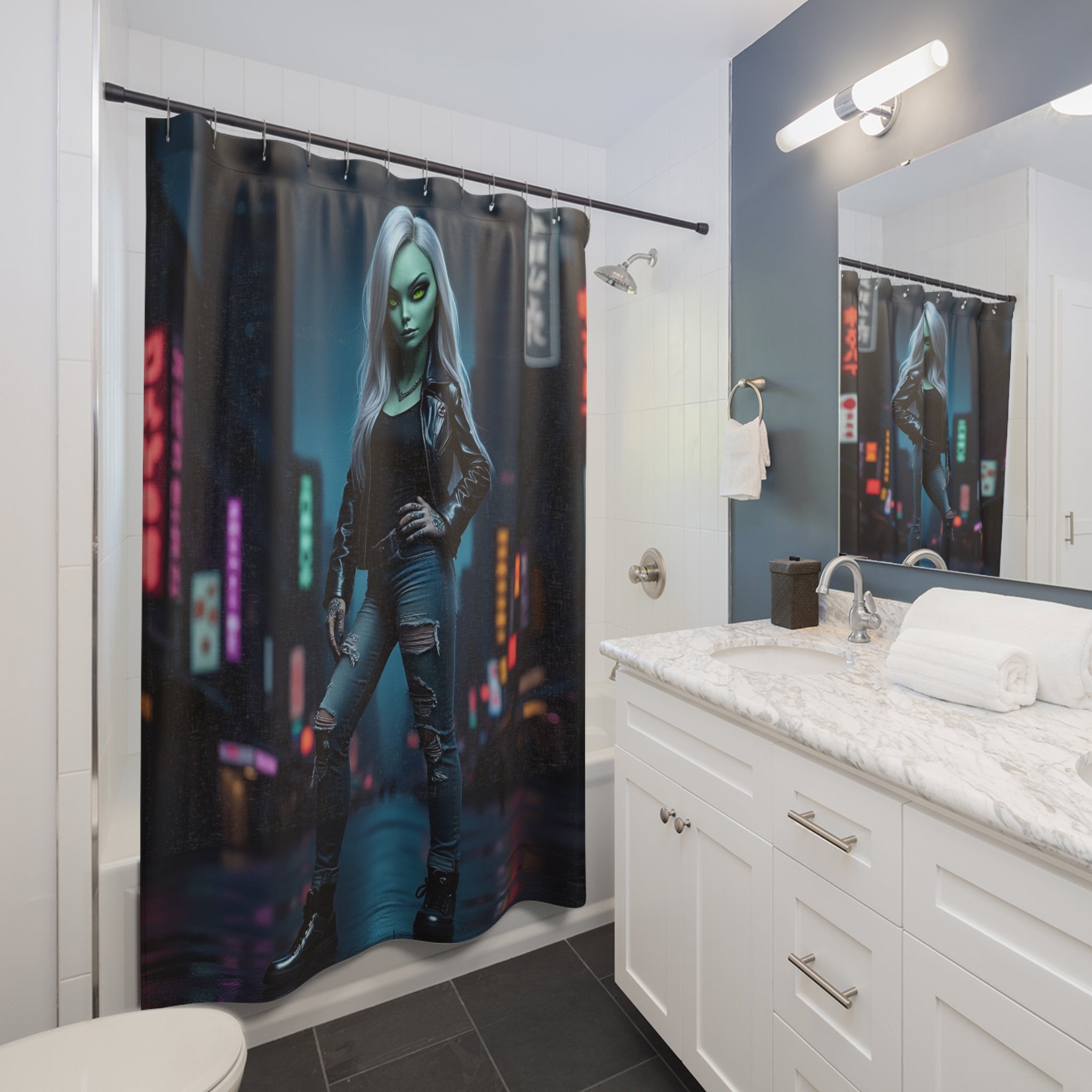 Urban Fantasy Shower Curtain