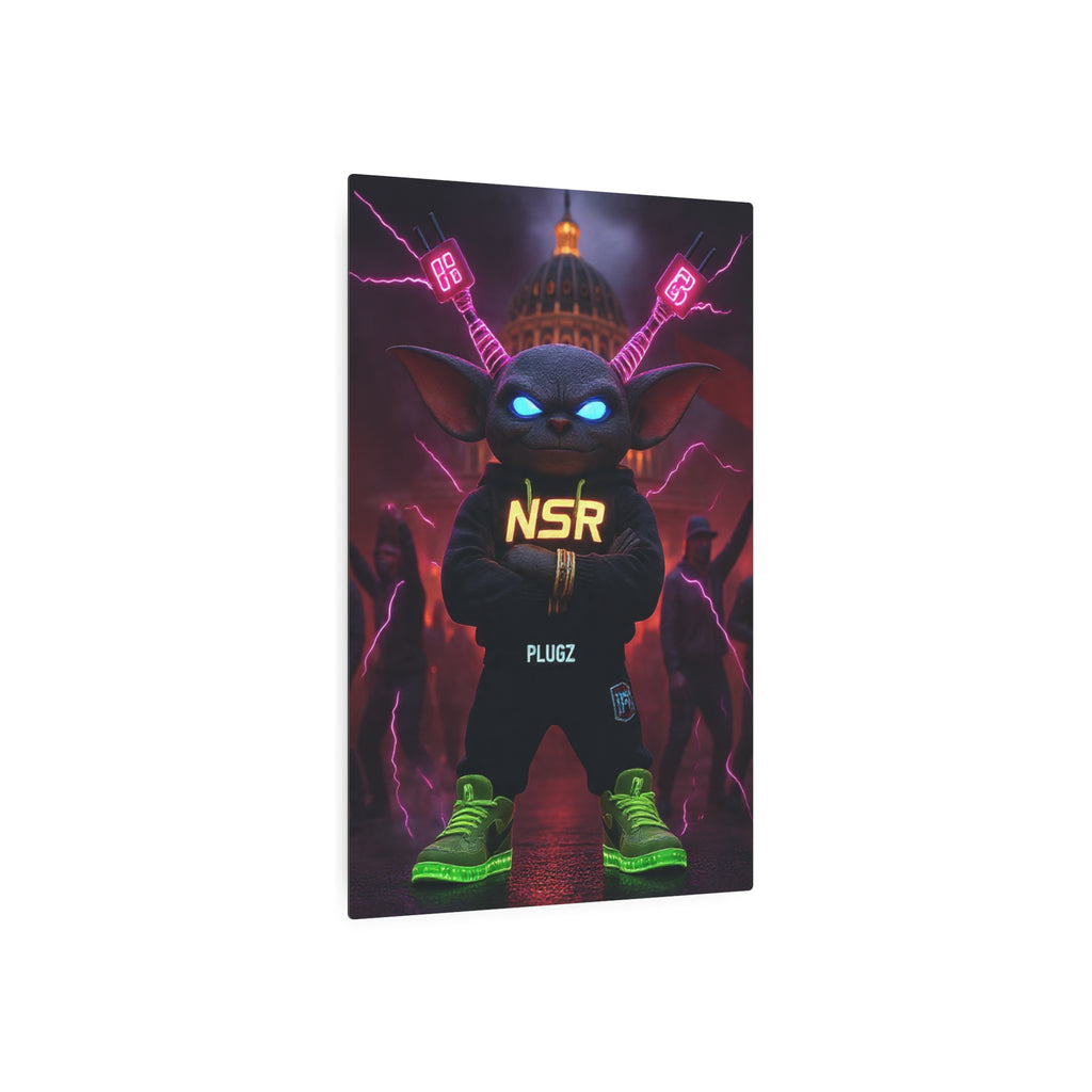 Limited Edition North Star Rebel x 612 Misfits 'Plugz' Metal Art Sign