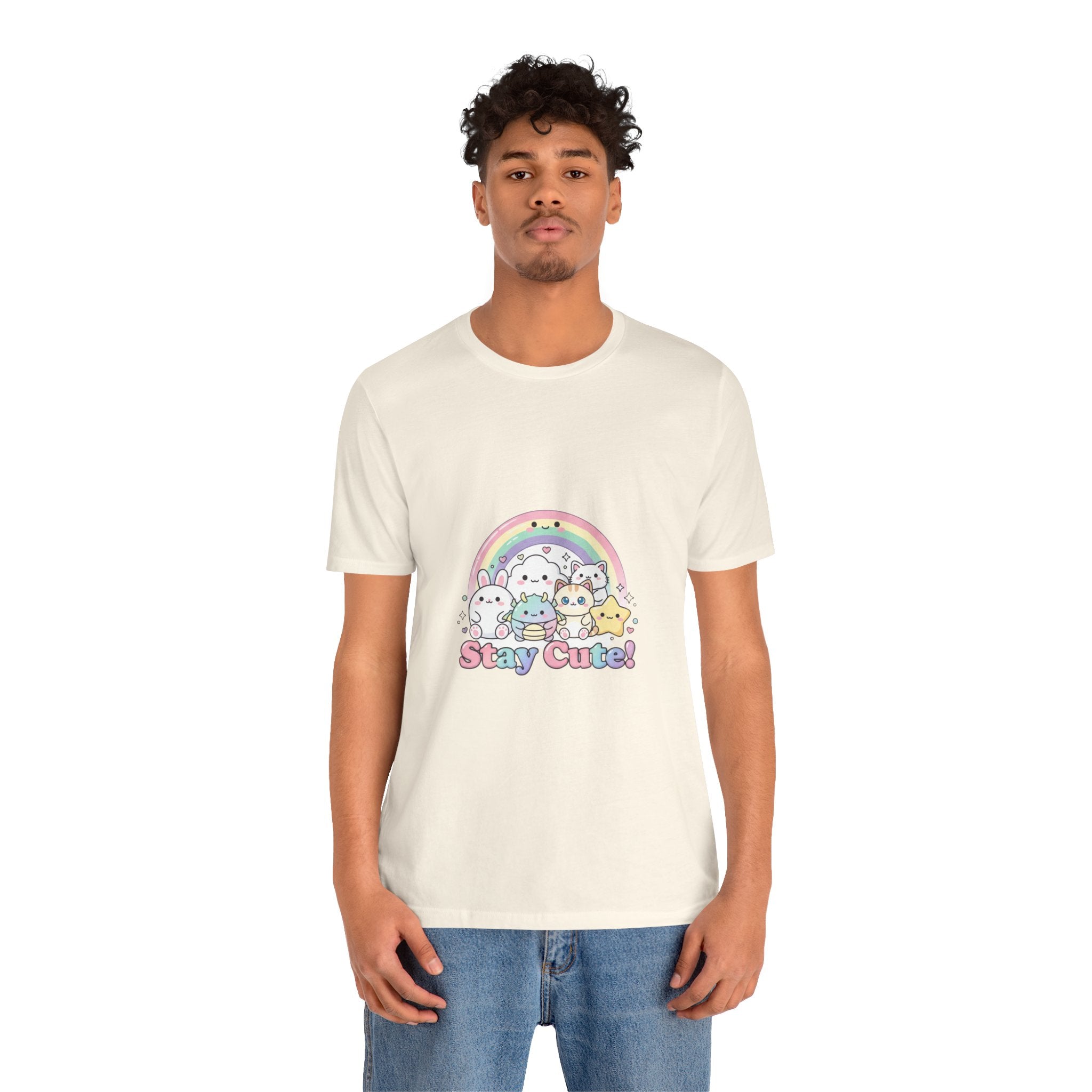 Pastel Kawaii Rainbow 'Stay Cute' Tee | candy kawaii, pastel rainbow