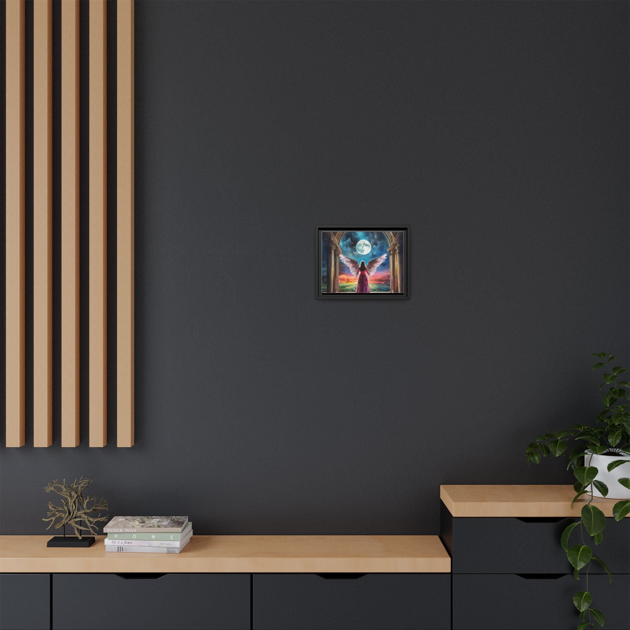 "Celestial Angel" Framed Canvas Wall Decor