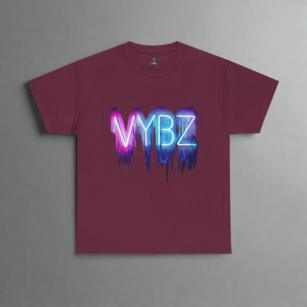 VYBZ Neon Drip Unisex Heavy Cotton Tee, Graphic Tee, Streetwear, Music Festival Shirt, Casual Wear, Gift for Friends