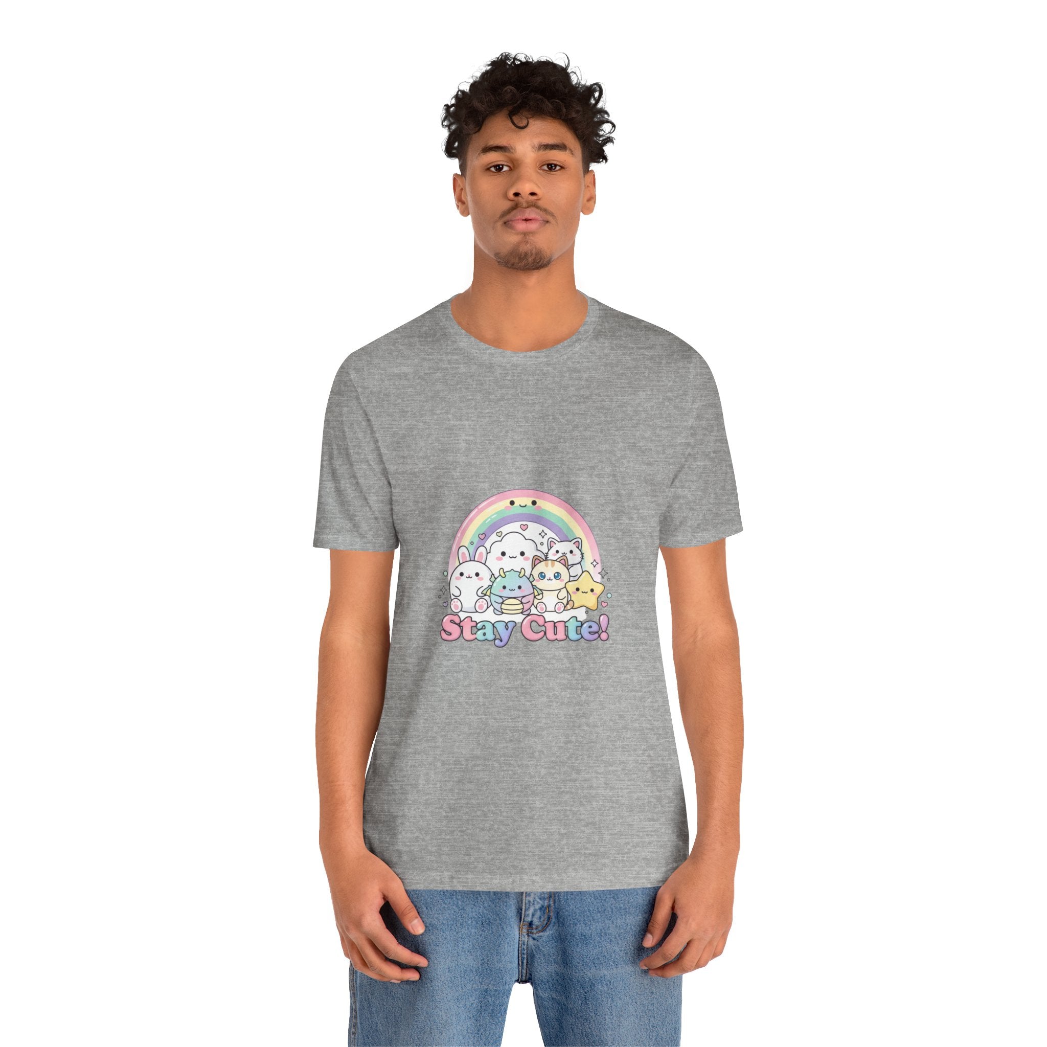 Pastel Kawaii Rainbow 'Stay Cute' Tee | candy kawaii, pastel rainbow