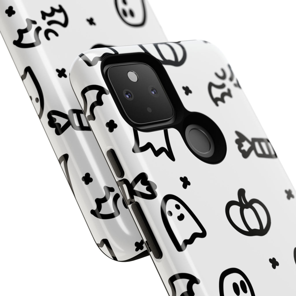 Halloween Themed Phone Case, Spooky Ghosts and Pumpkins, Fall Decor, Costume Party, Trick or Treat