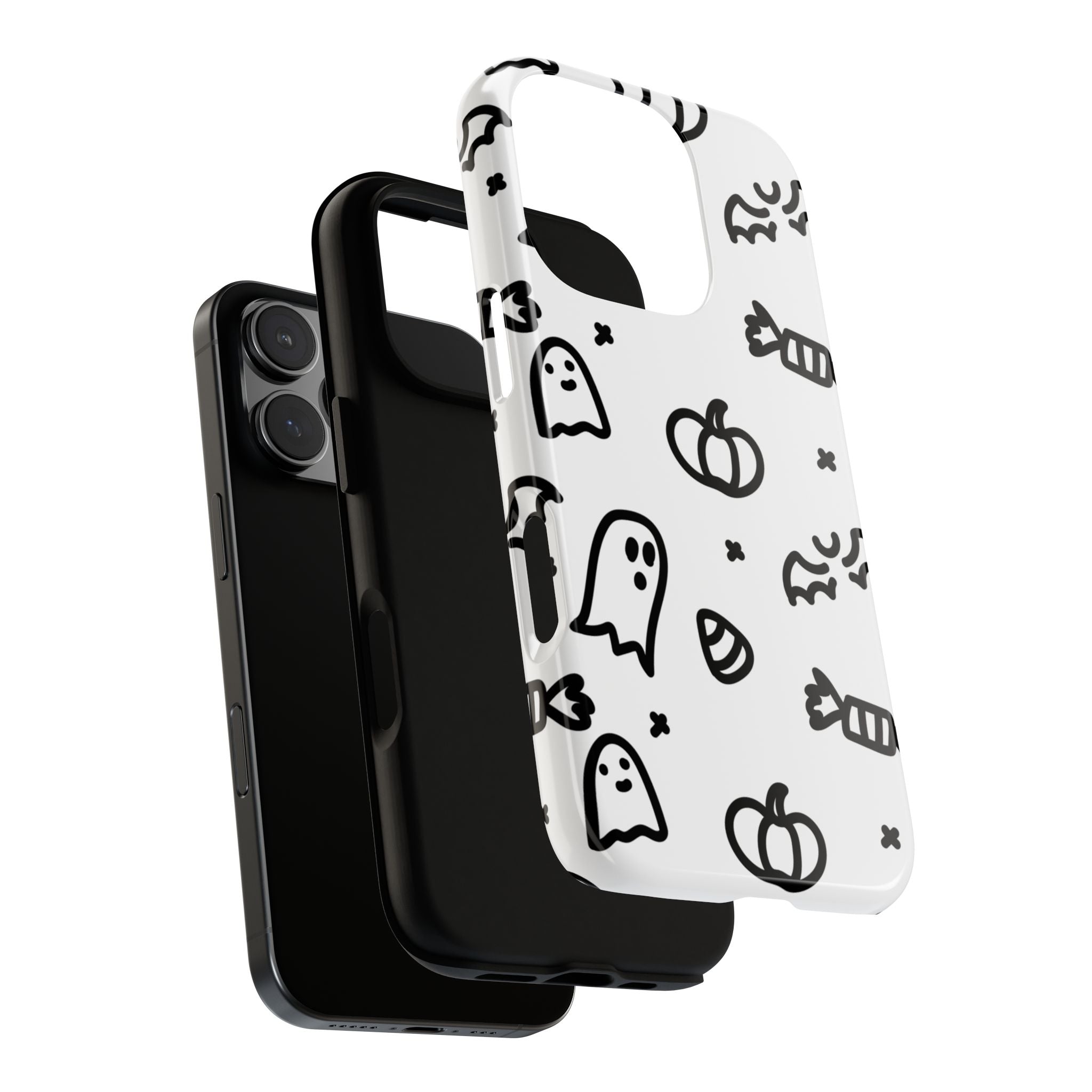 Halloween Themed Phone Case, Spooky Ghosts and Pumpkins, Fall Decor, Costume Party, Trick or Treat