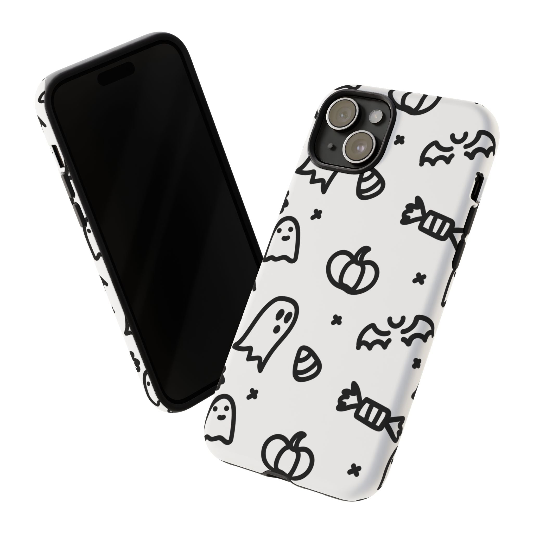 Halloween Themed Phone Case, Spooky Ghosts and Pumpkins, Fall Decor, Costume Party, Trick or Treat