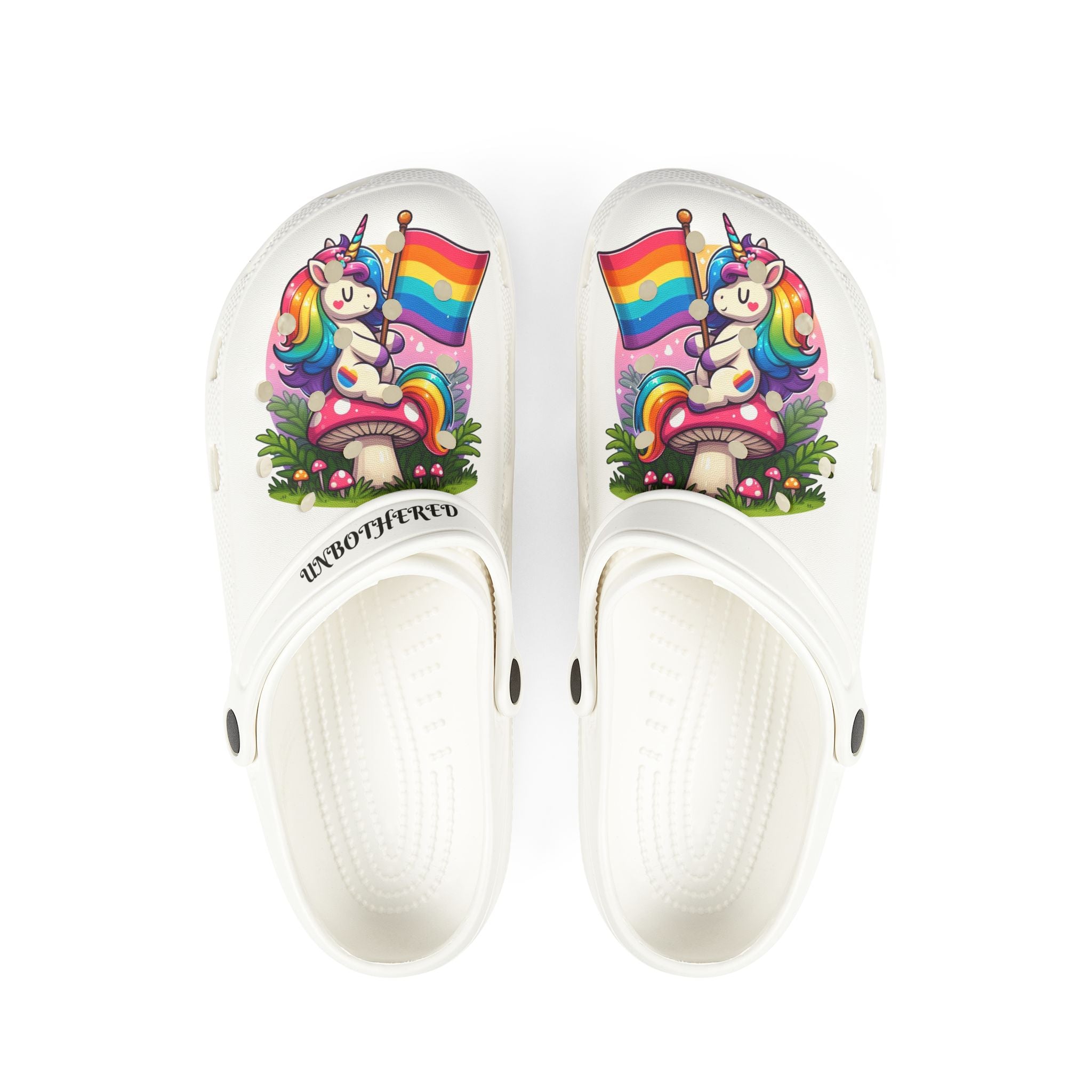 Rainbow Unicorn Foam Clogs
