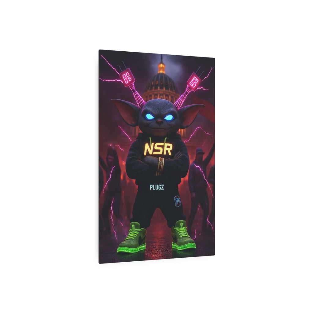 Limited Edition North Star Rebel x 612 Misfits 'Plugz' Metal Art Sign