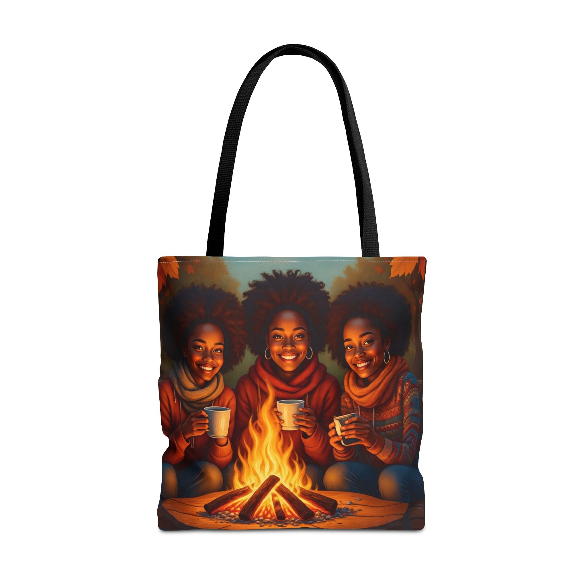 VYBZ Tote Bag - Exclusive Celebrating Sistah Circle Design Fall Bonfire