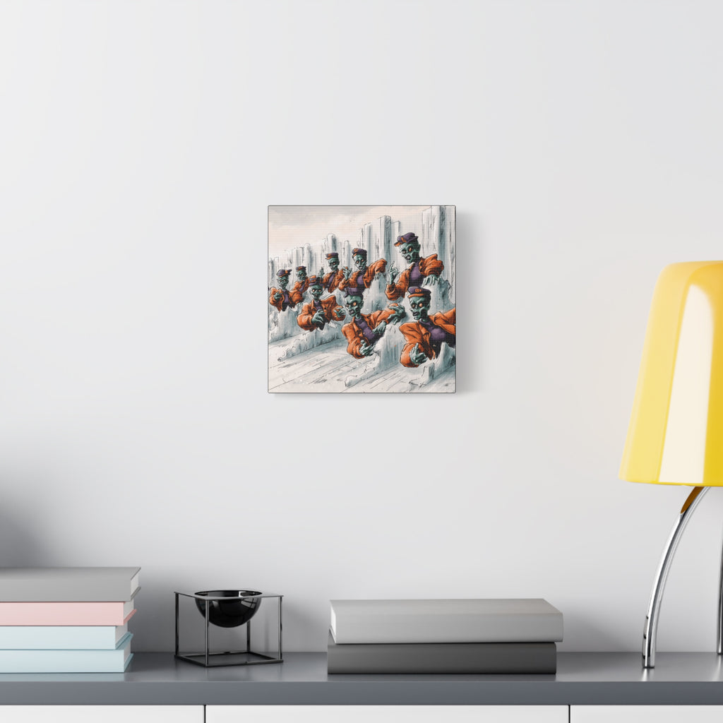 Zombie Chorus Matte Canvas Wall Art