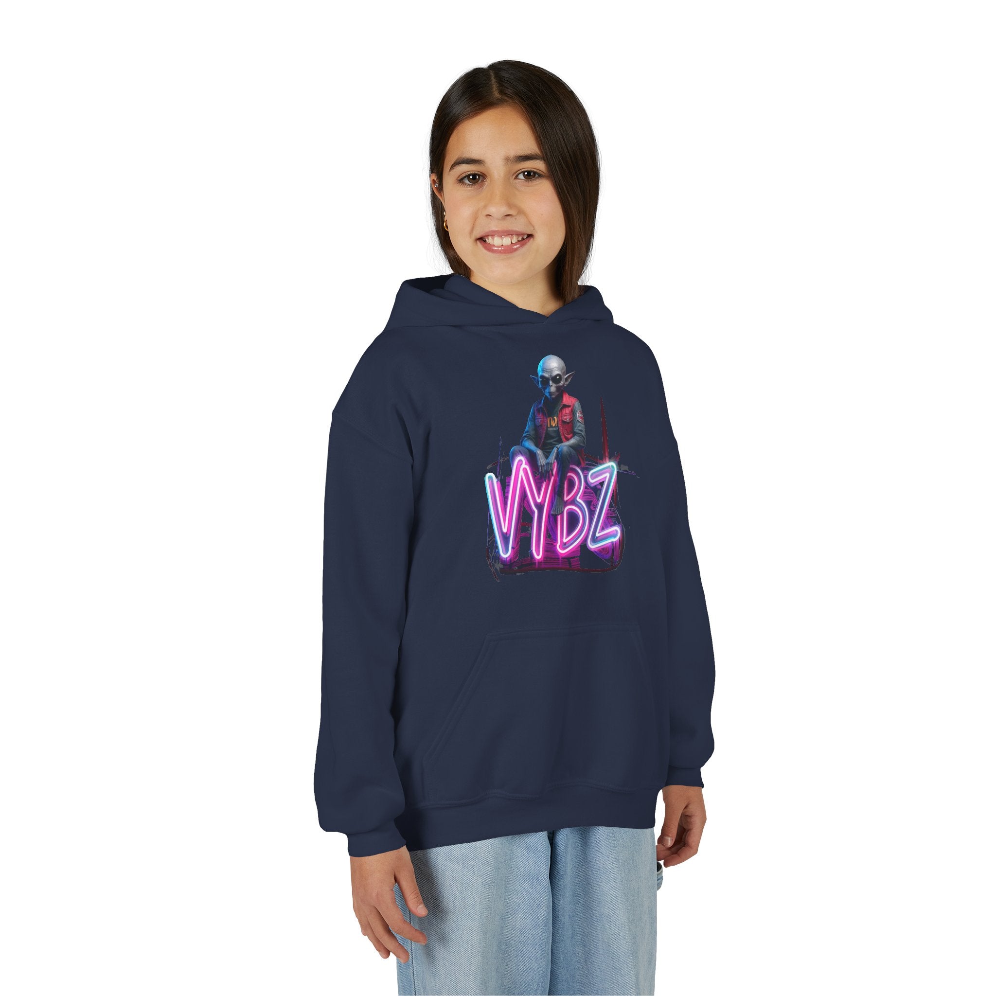 VYBZ Alien Youth Heavy Blend Hooded Sweatshirt, Cozy Streetwear, Perfect for Teens, Gifts for Holidays and Occasions, Casual [...]