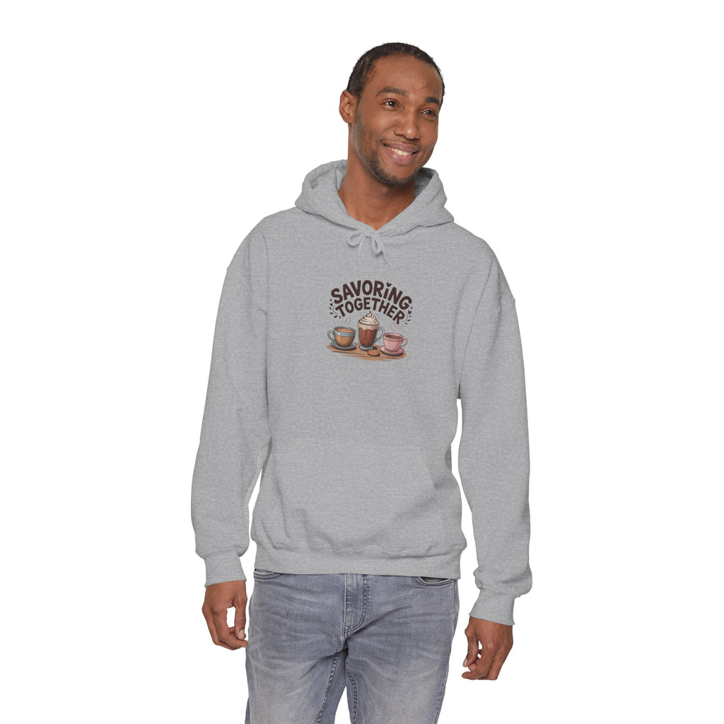 Savoring Together Hoodie | cocoa sweatshirt, coffee lover apparel