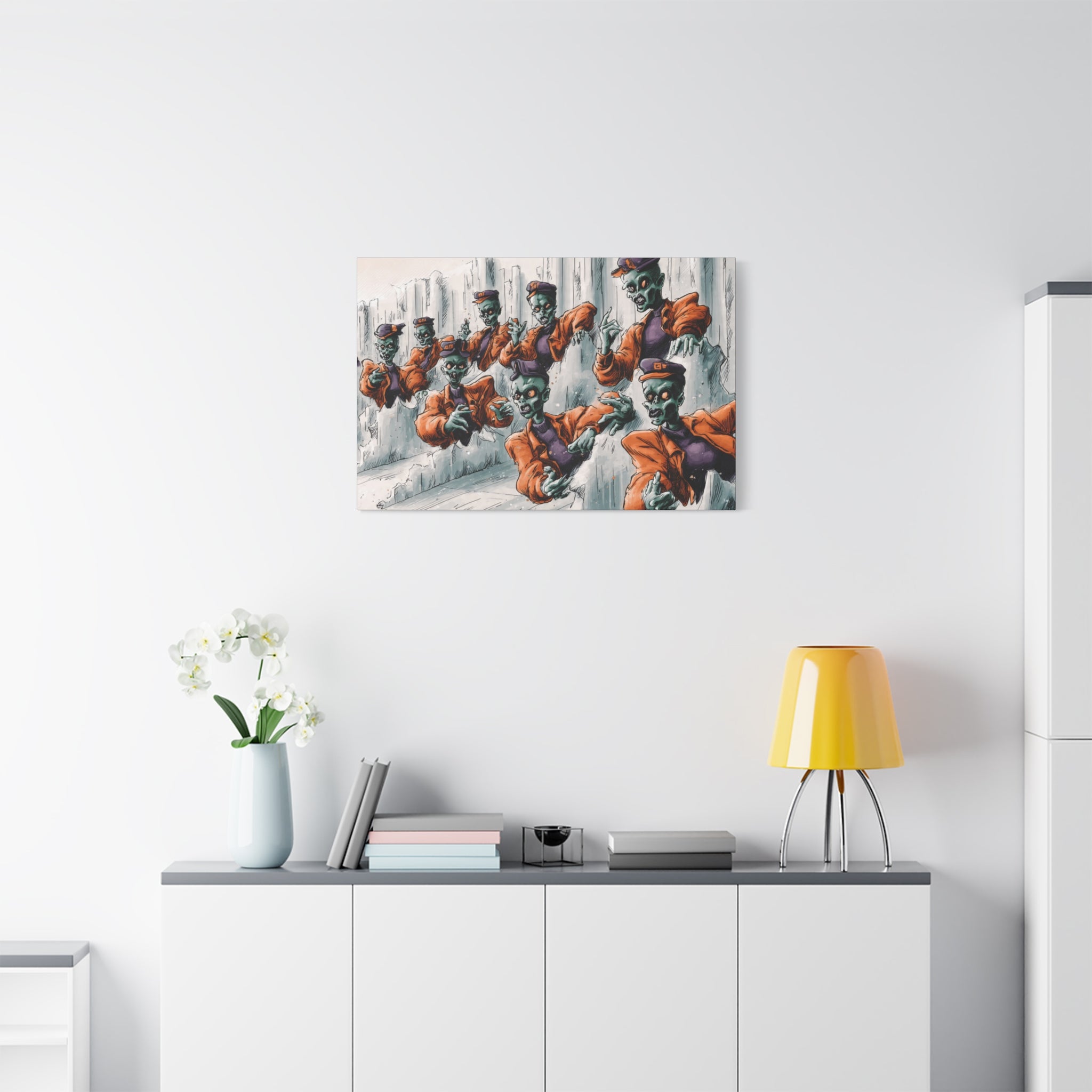 Zombie Chorus Matte Canvas Wall Art