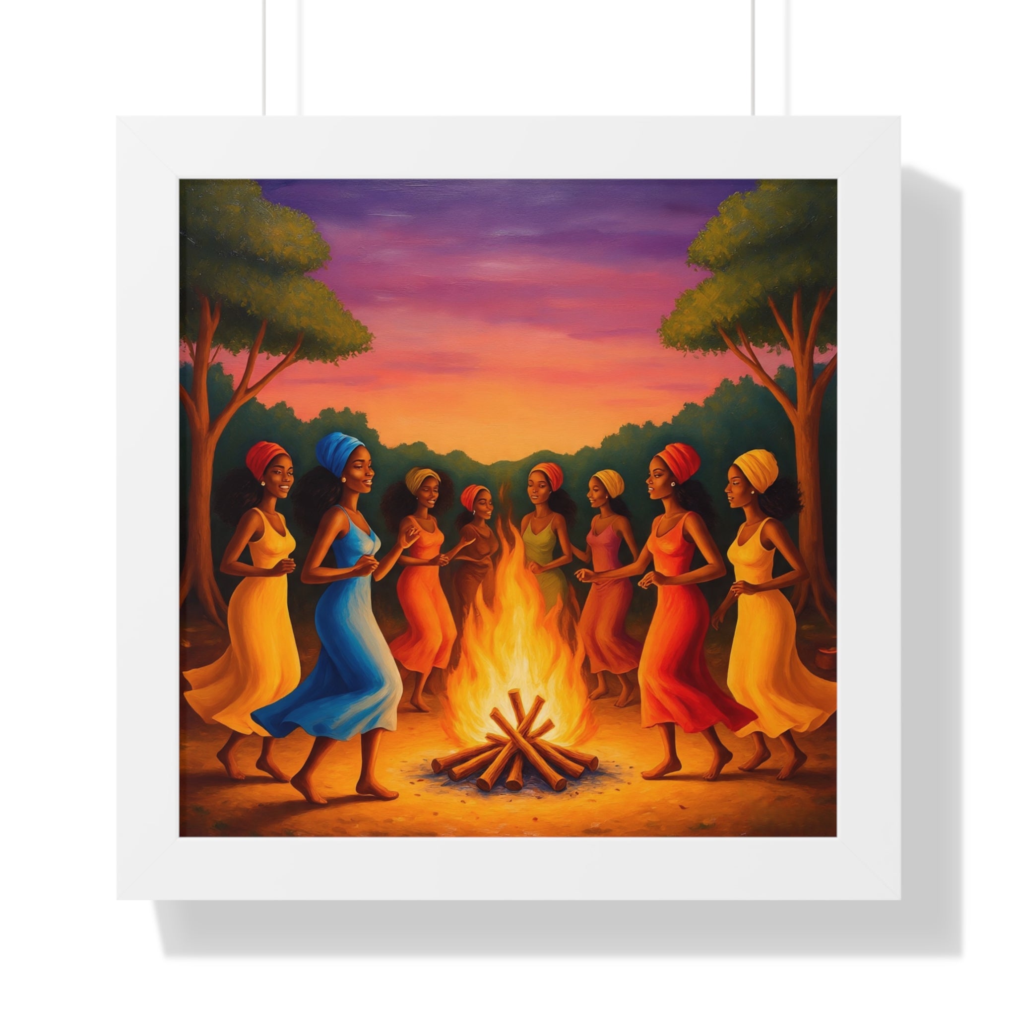 African Women Dance Party Celebration Poster