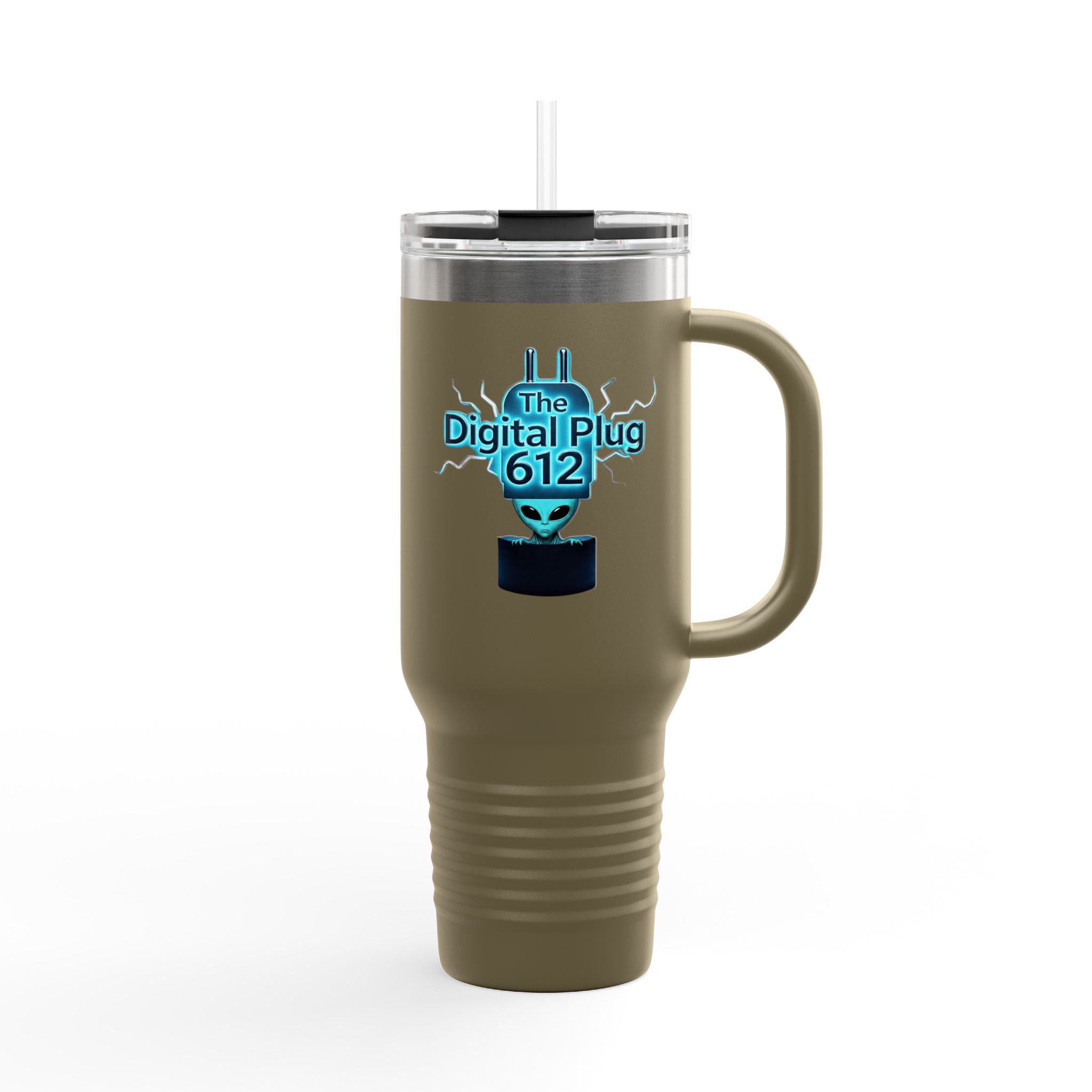 Digital Plug 612  40oz Travel Mug