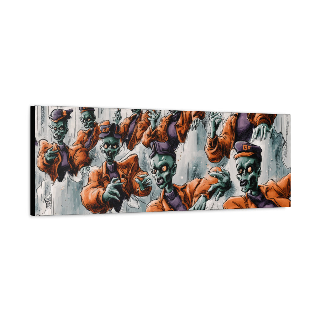 Zombie Chorus Matte Canvas Wall Art