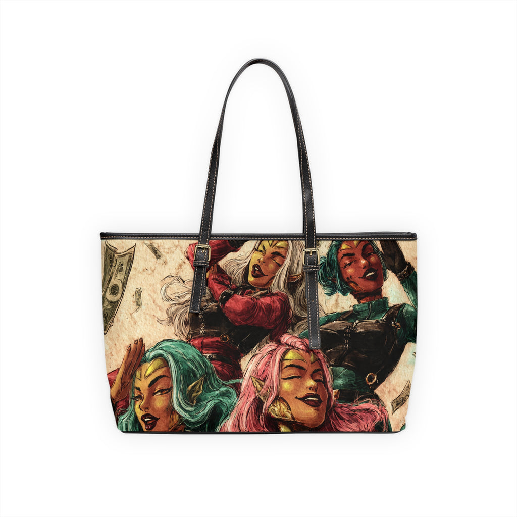 Female Superheroes PU Leather Shoulder Bag — Colorful VYBZ Design