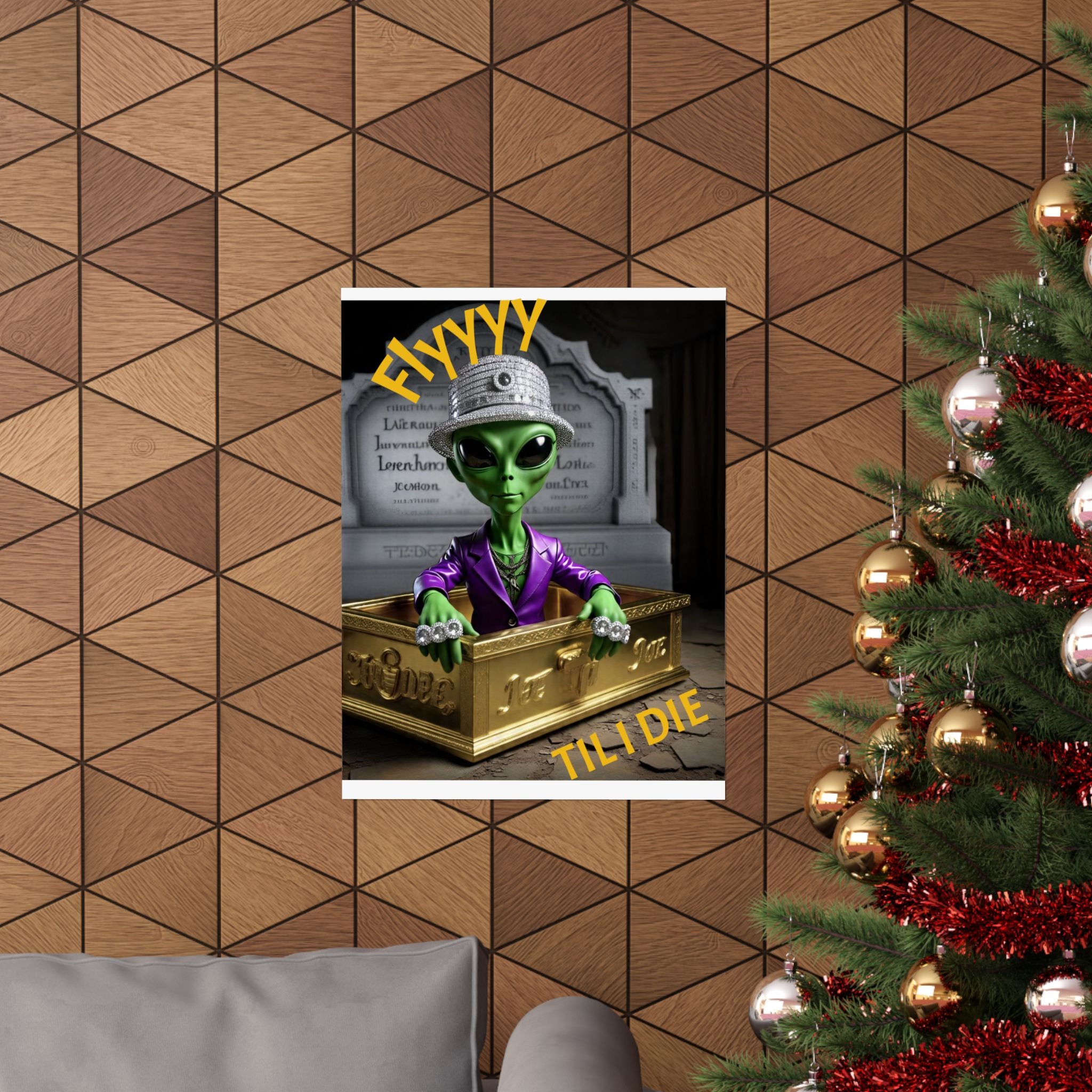 Alien-Inspired Matte Vertical Poster