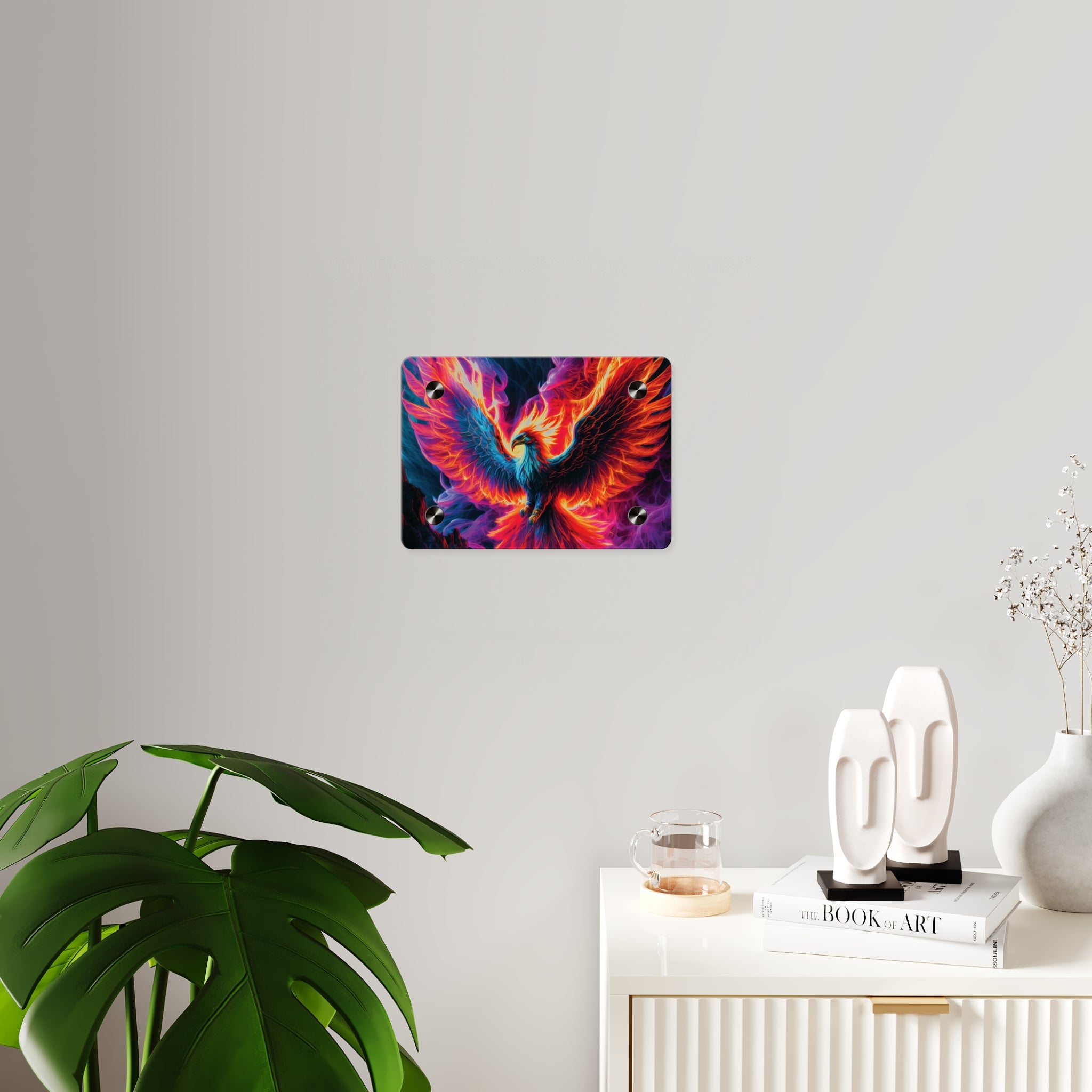 Vibrant Phoenix Acrylic Wall Art