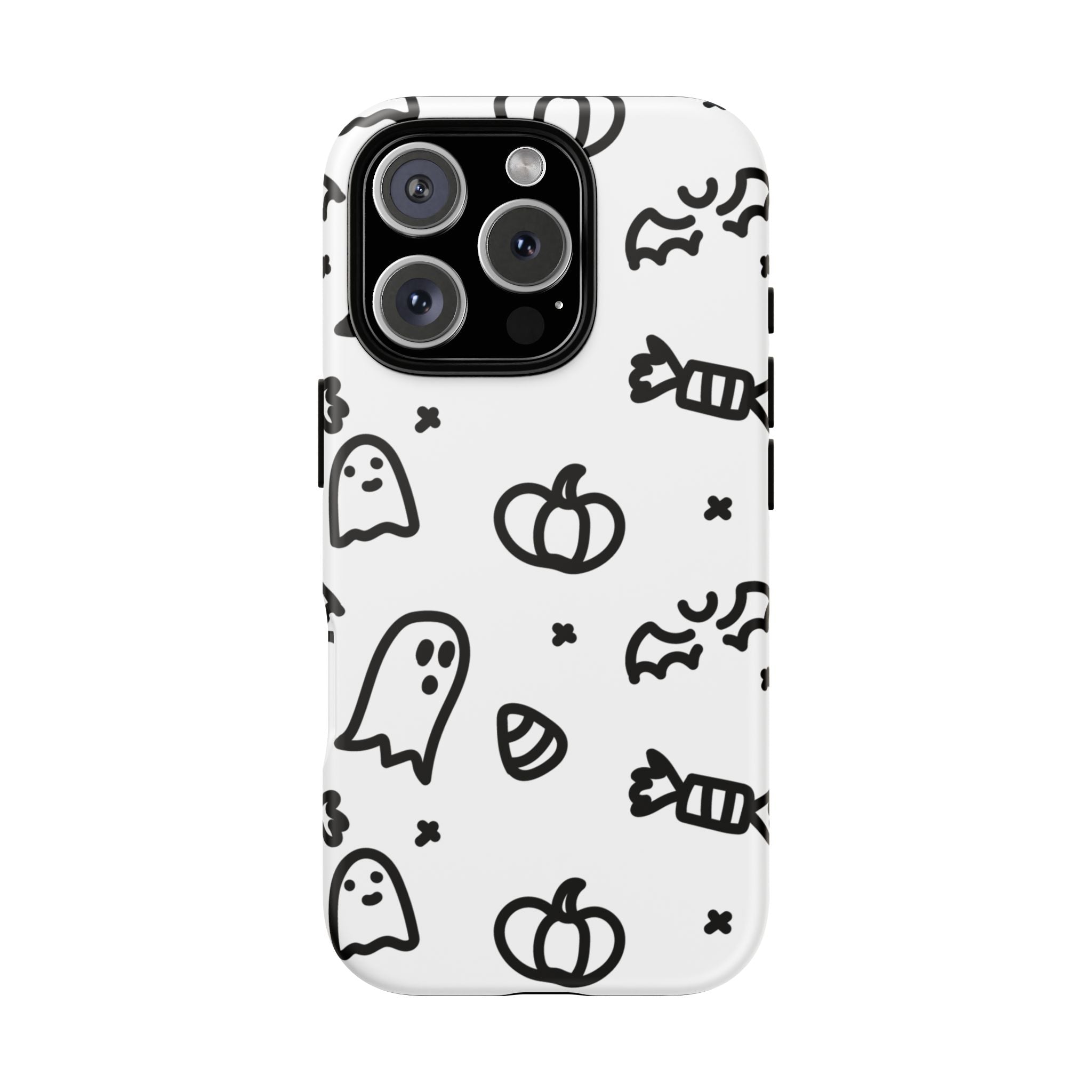Halloween Themed Phone Case, Spooky Ghosts and Pumpkins, Fall Decor, Costume Party, Trick or Treat