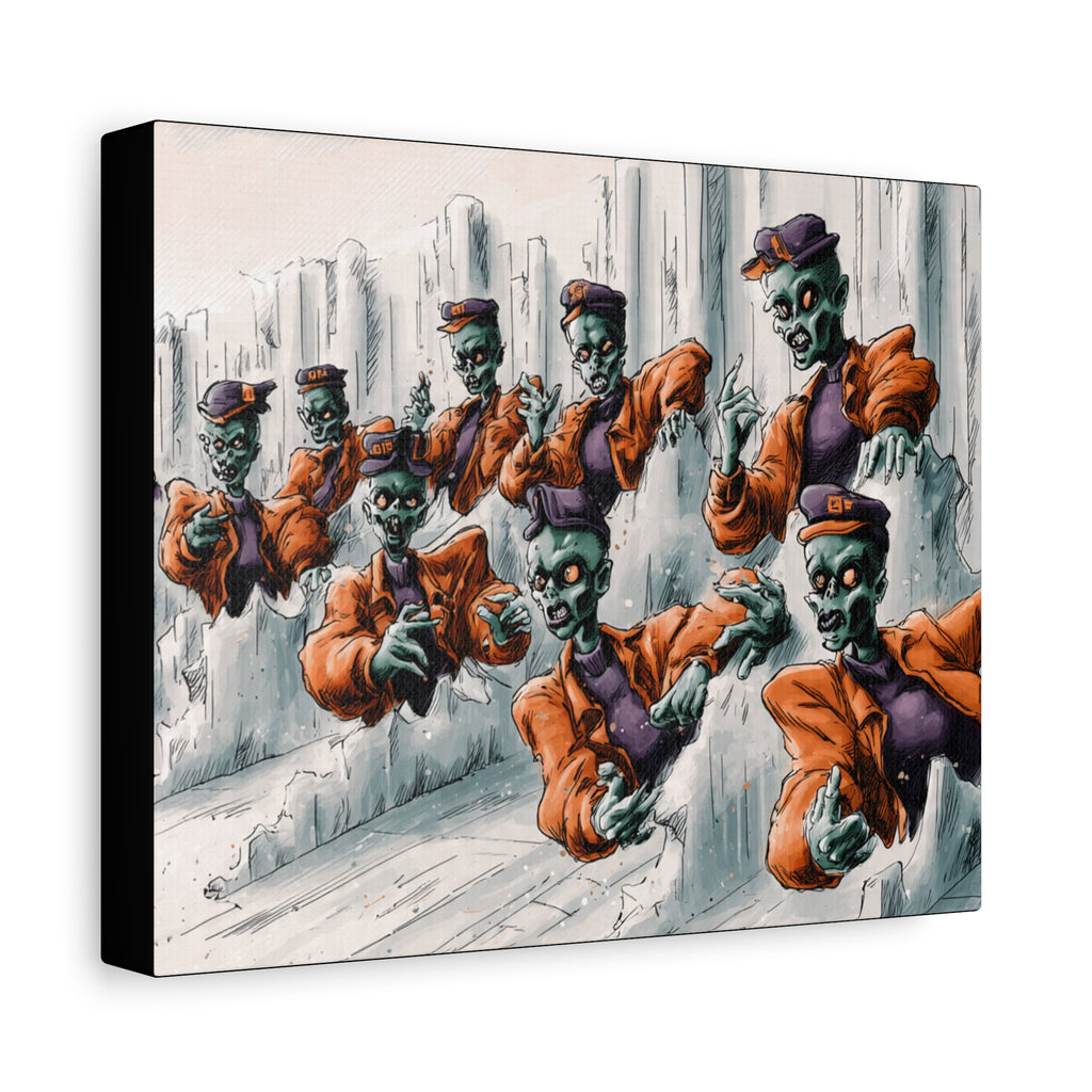 Zombie Chorus Matte Canvas Wall Art