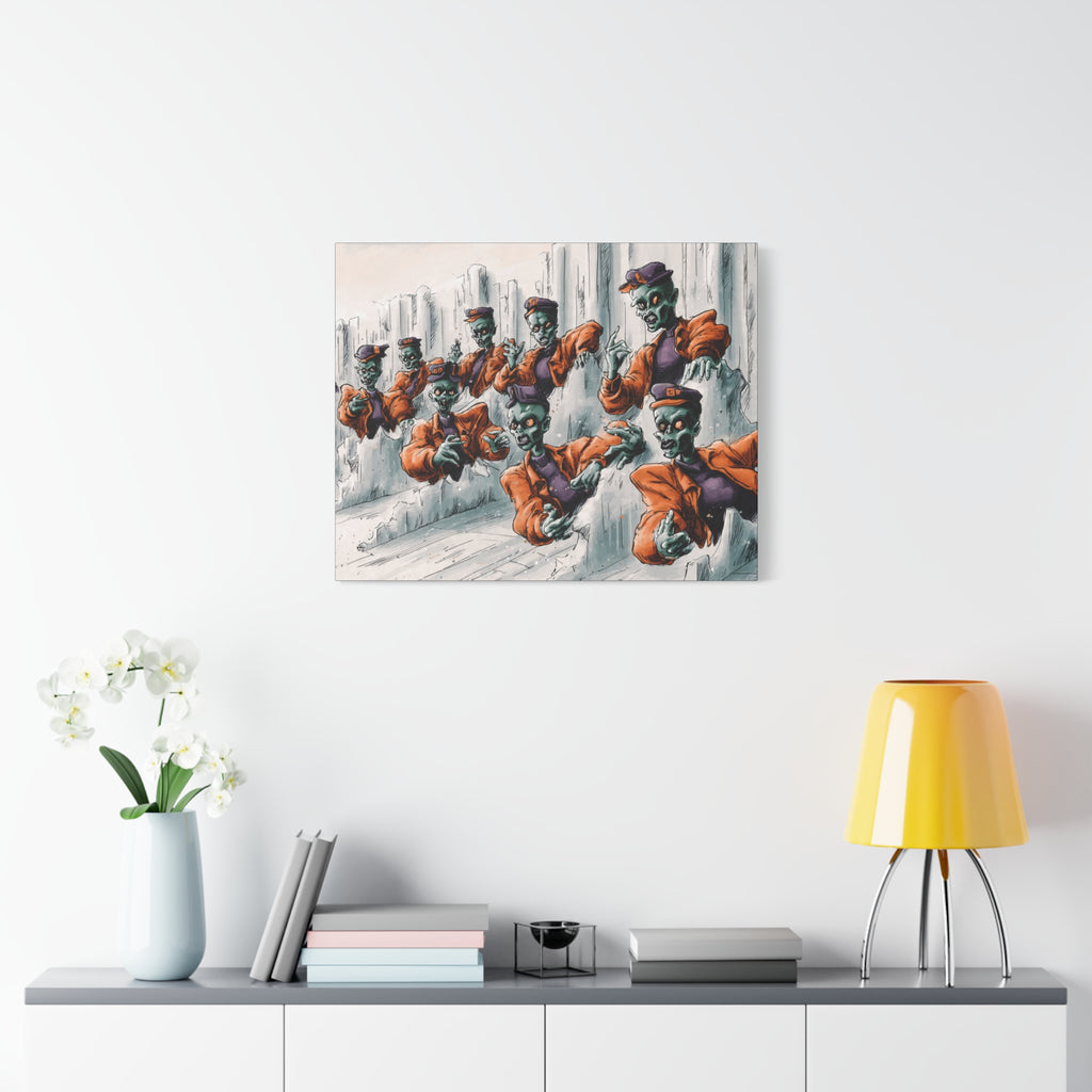 Zombie Chorus Matte Canvas Wall Art