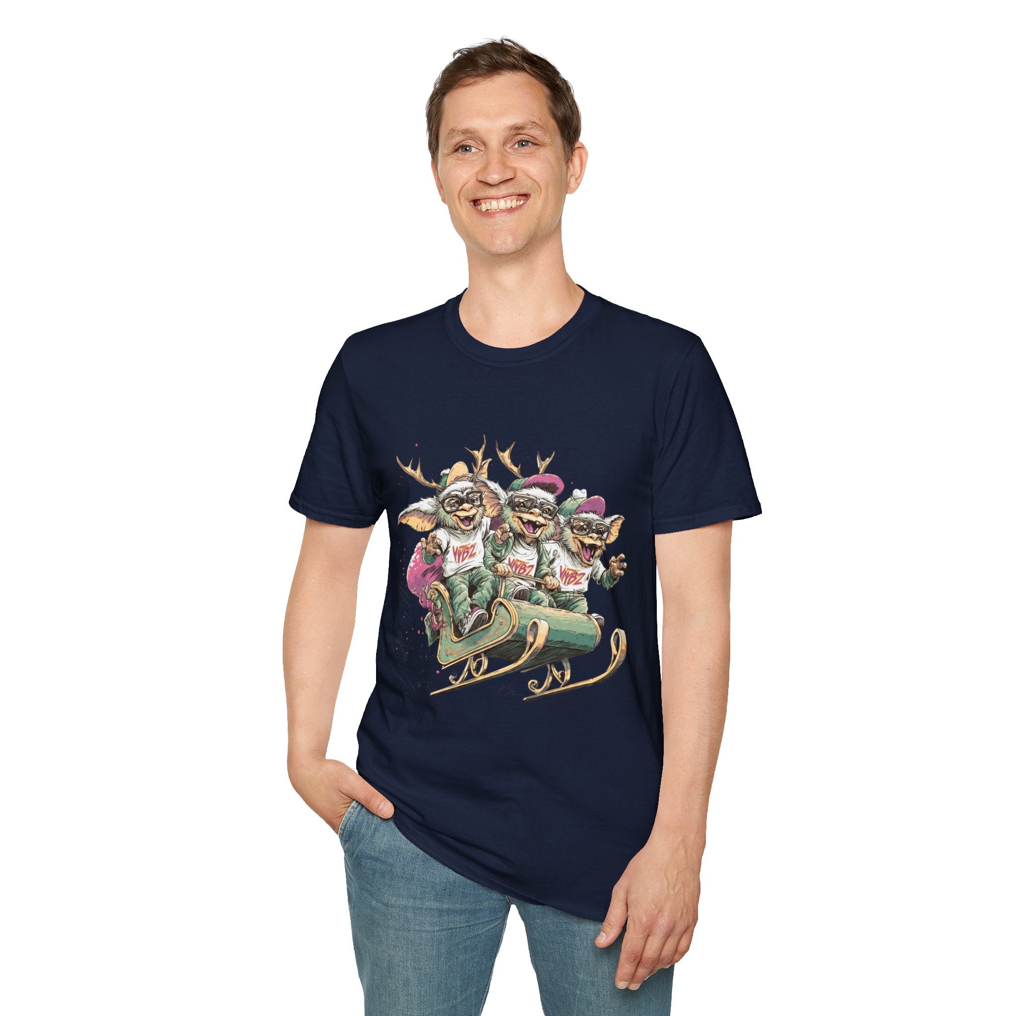 Christmas Gremlin Trio Sleigh T-Shirt