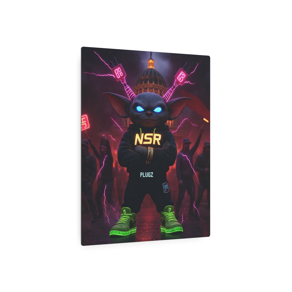 Limited Edition North Star Rebel x 612 Misfits 'Plugz' Metal Art Sign