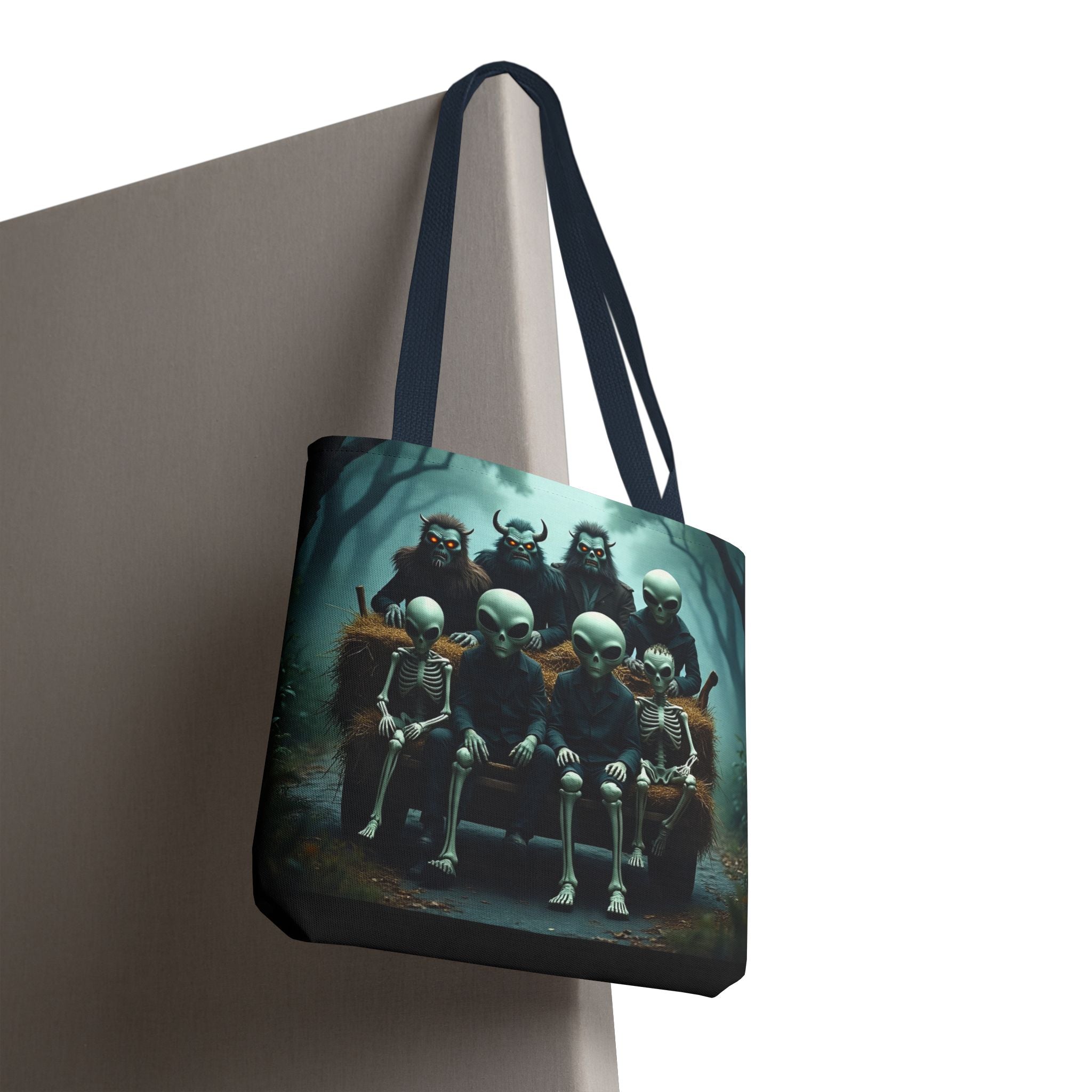 VYBZ Alien Tote Bag - Halloween Trick or Treating Spacious Design